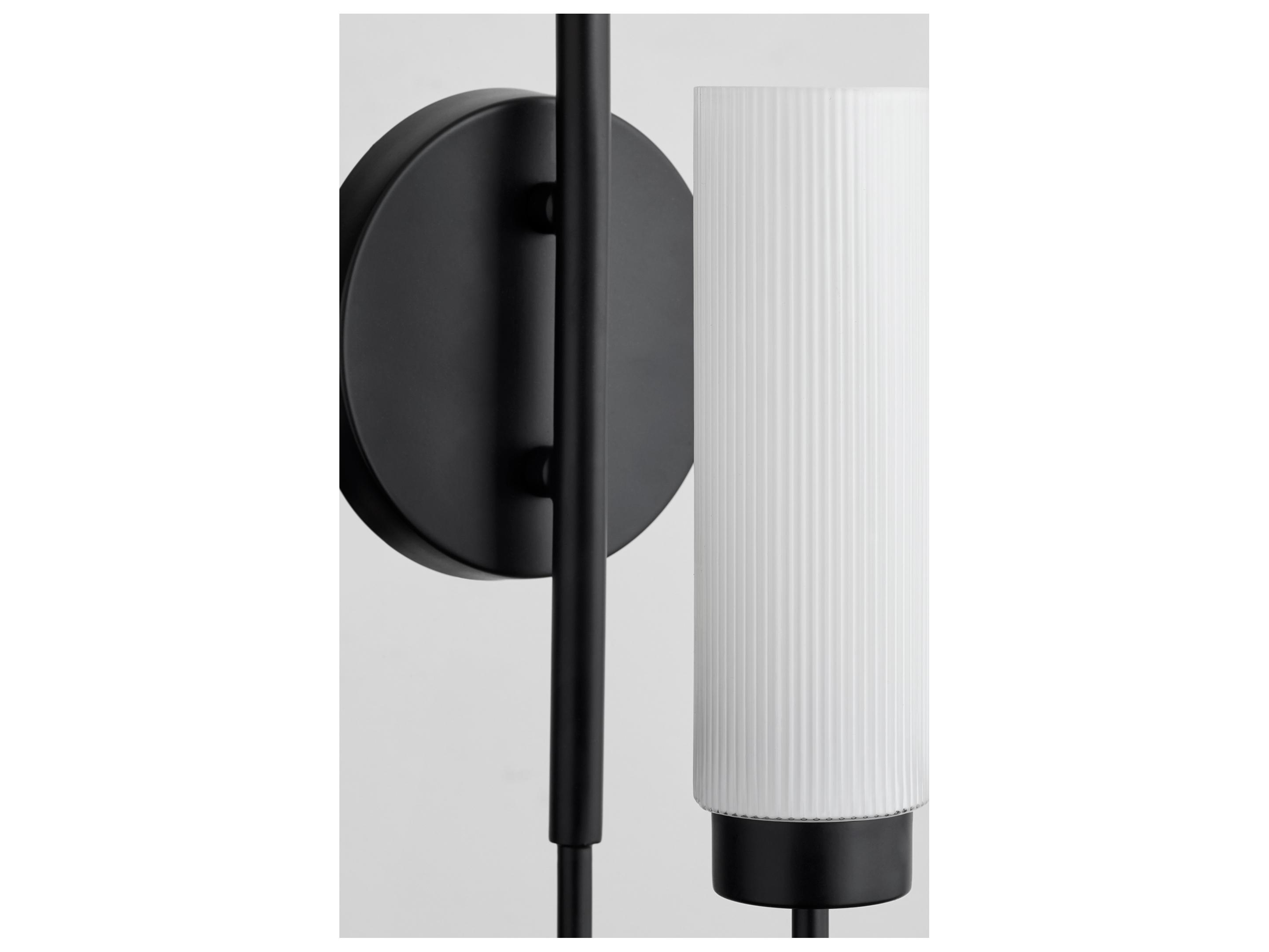 Quorum Jerome 1-Light Matte Black Wall Sconce