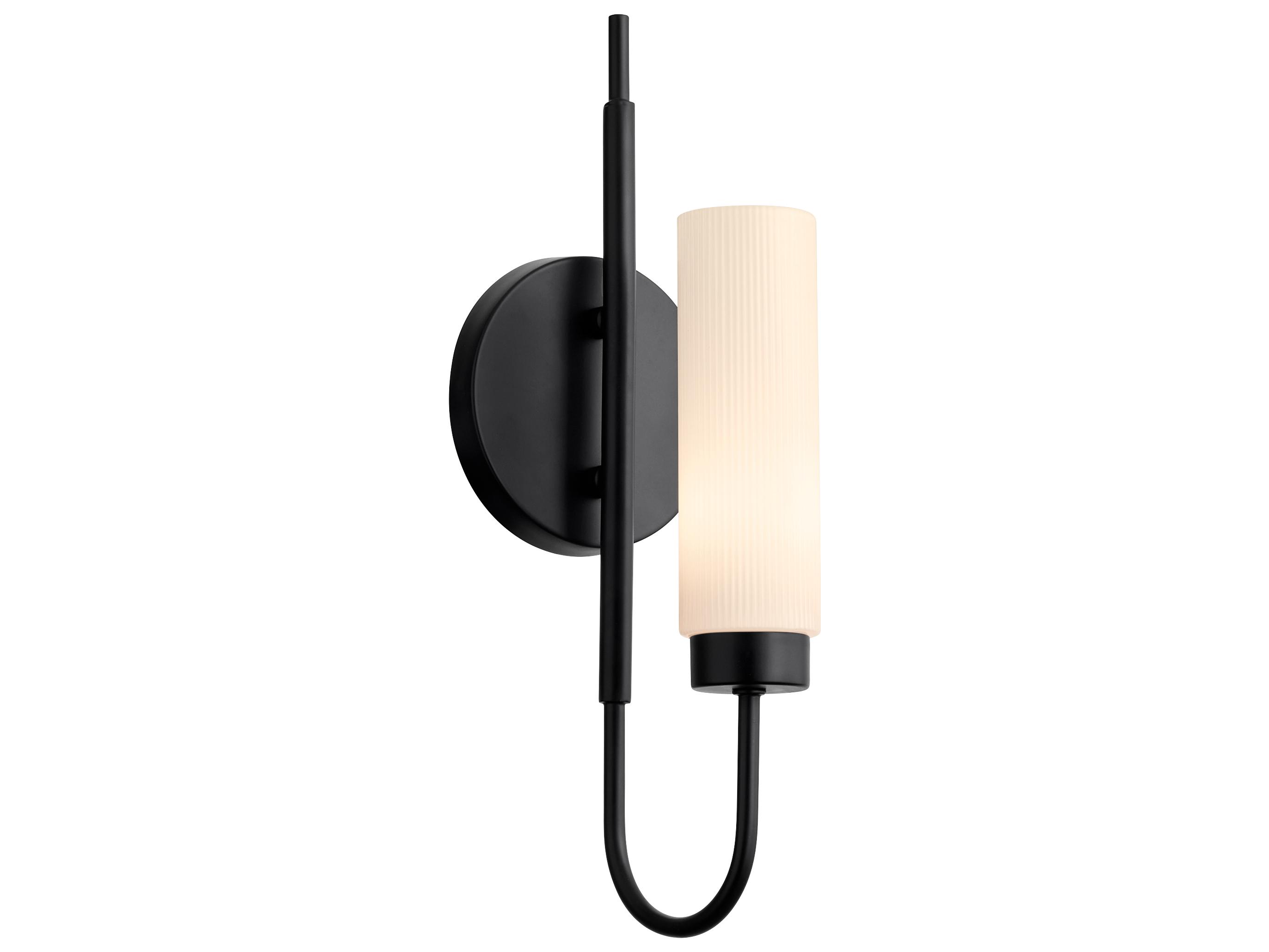 Quorum Jerome 1-Light Matte Black Wall Sconce