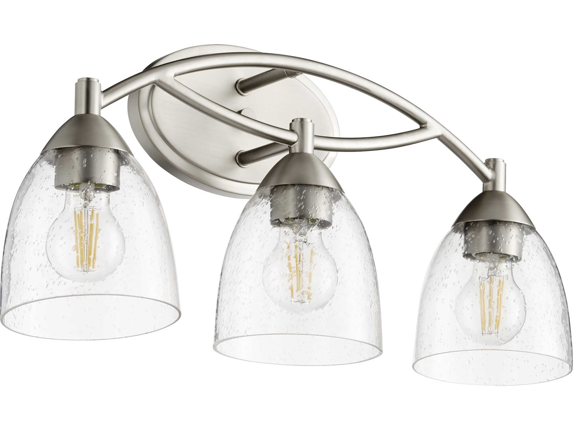 Quorum Barkley 3-Light Satin Nickel Vanity Light