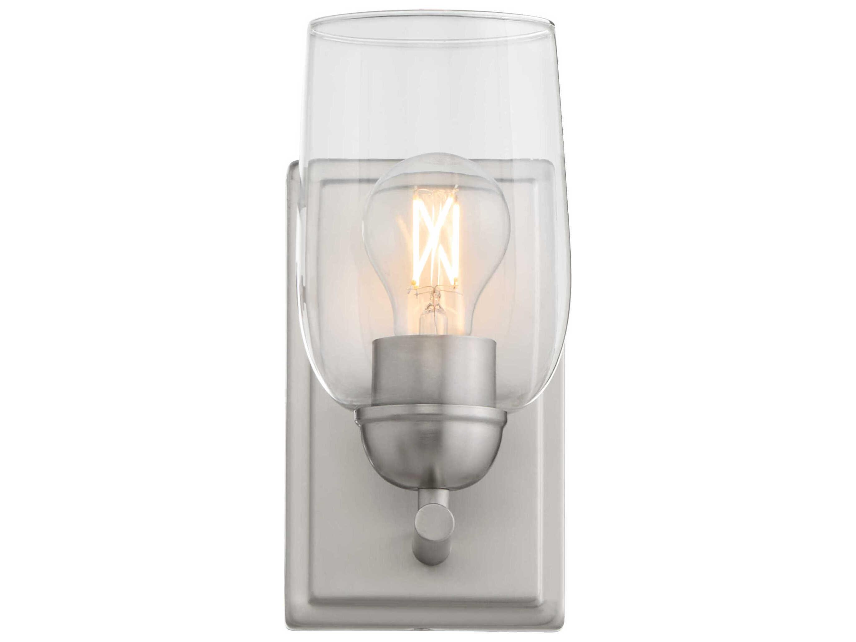 Quorum Wallinger 1-Light Satin Nickel Wall Sconce