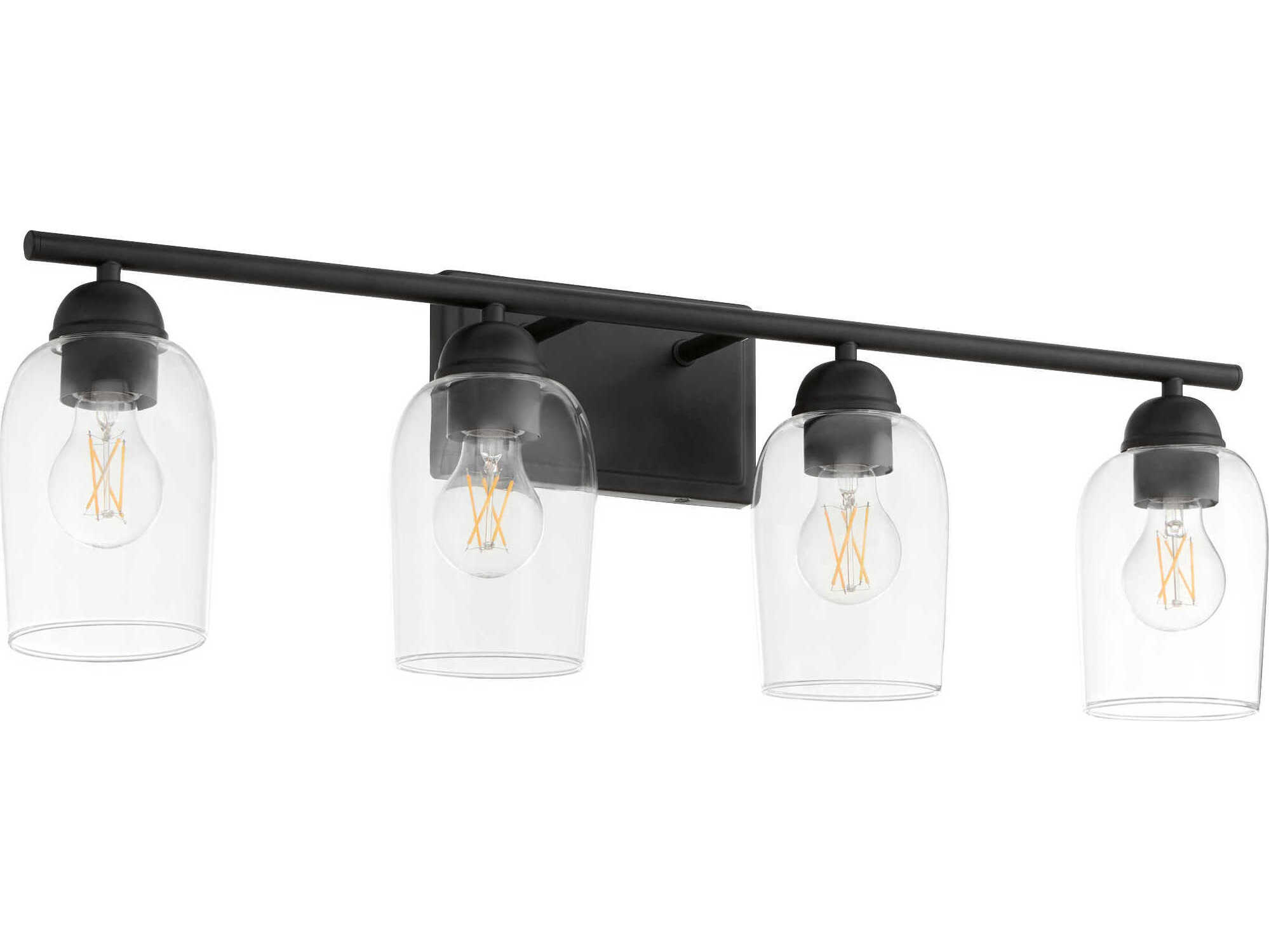 Quorum Wallinger 4-Light Matte Black Vanity Light
