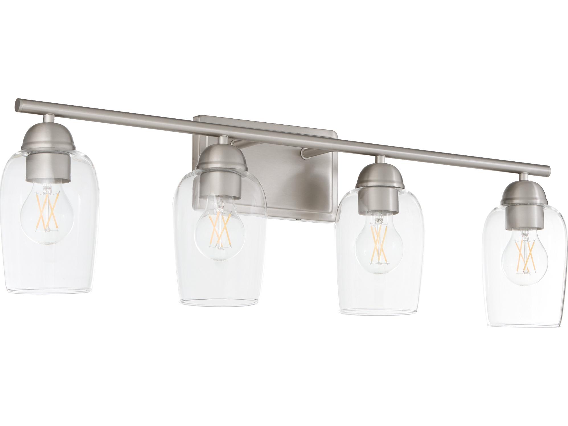 Quorum Wallinger 4-Light Satin Nickel Vanity Light