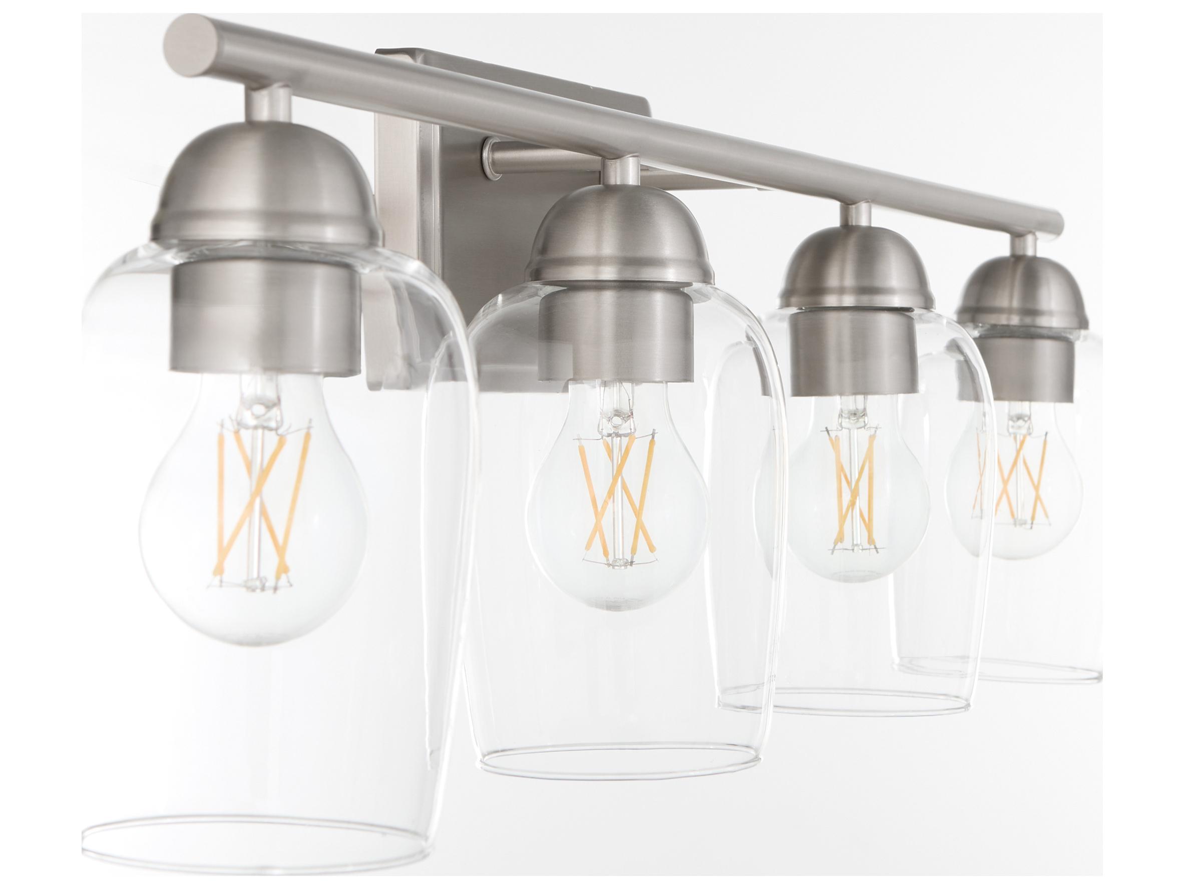 Quorum Wallinger 4-Light Satin Nickel Vanity Light