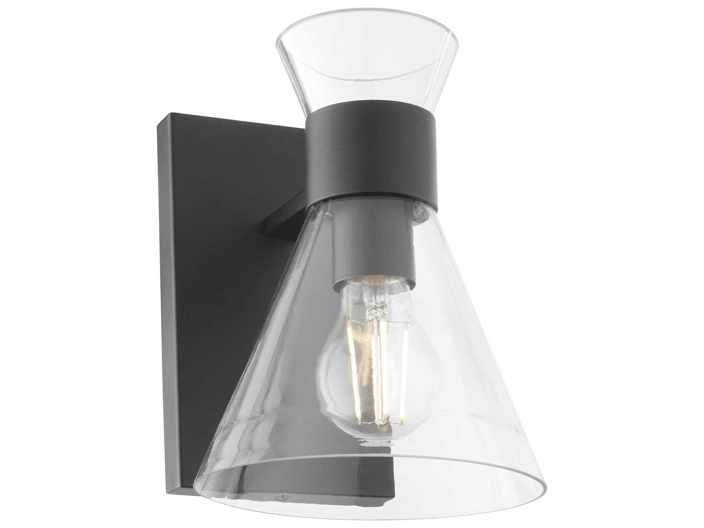 Quorum Beldar 1-Light Matte Black Wall Sconce