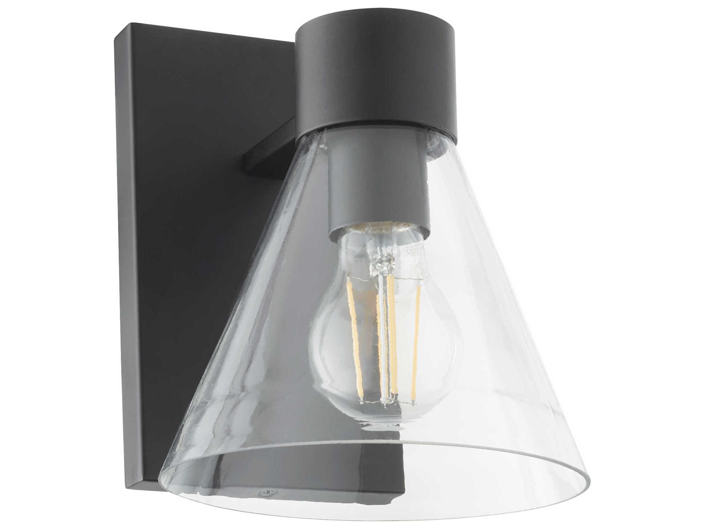 Quorum Beldar 1-Light Matte Black Wall Sconce