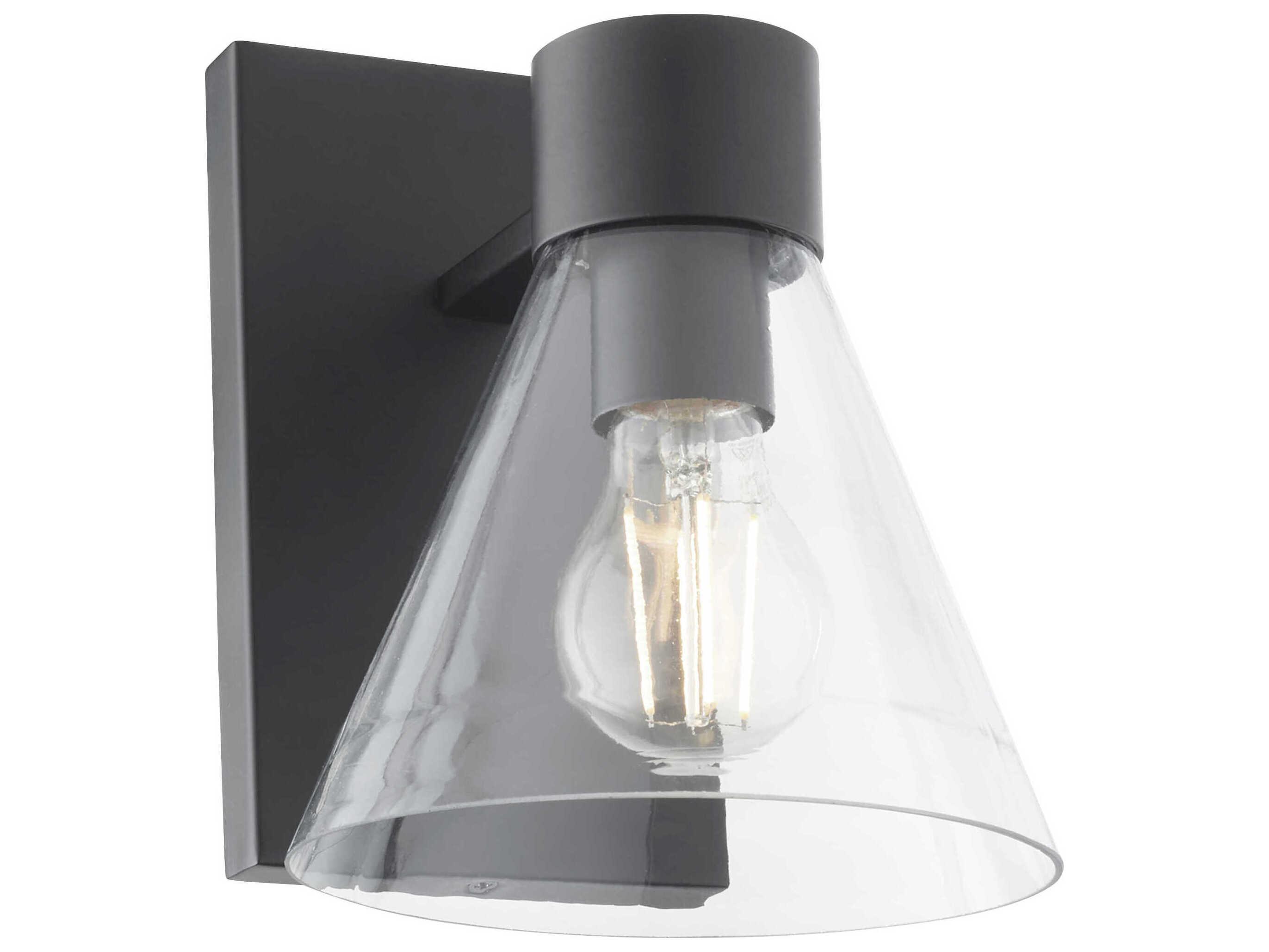 Quorum Beldar 1-Light Matte Black Wall Sconce