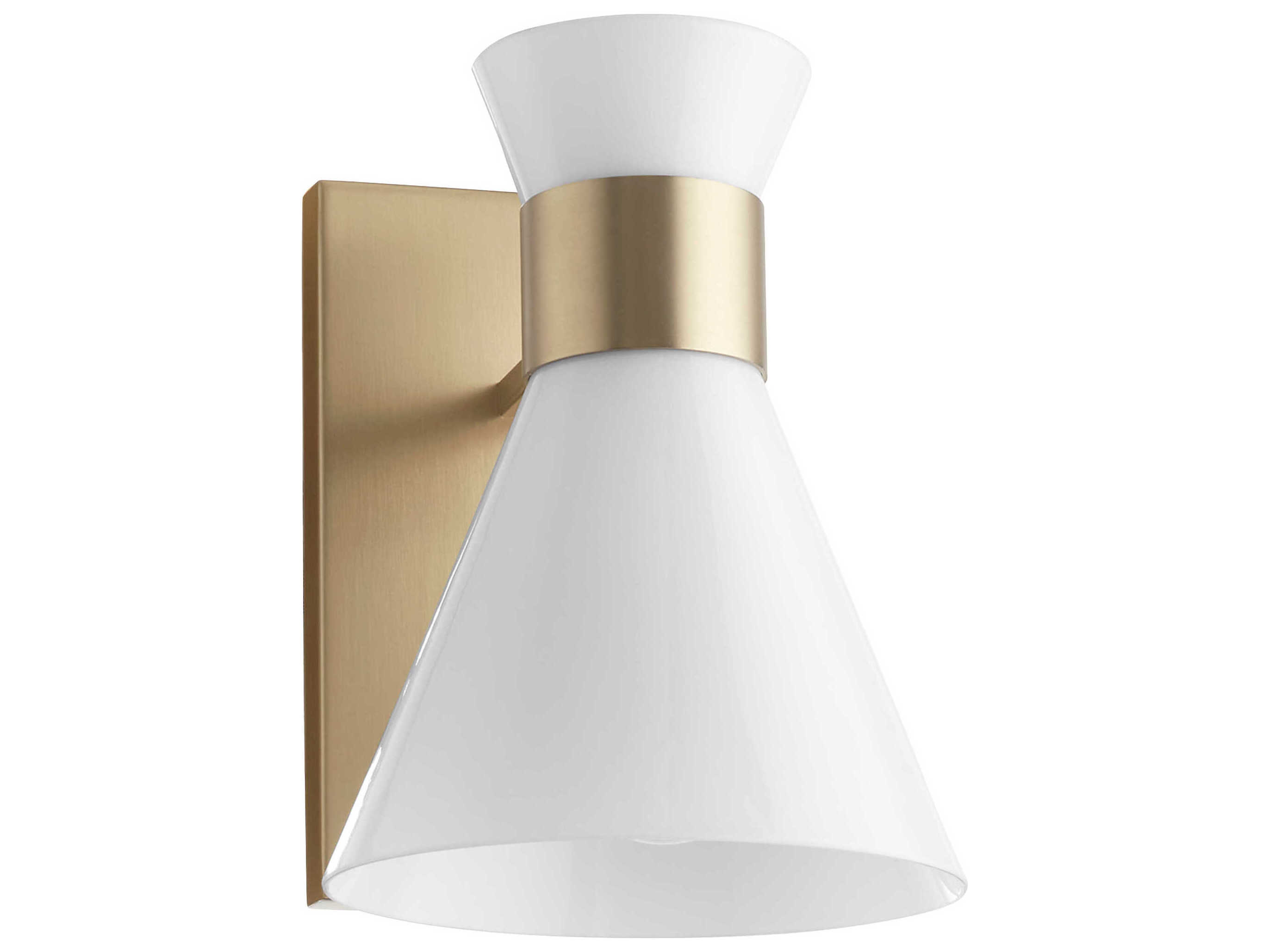 Quorum Beldar 1-Light Aged Brass Wall Sconce