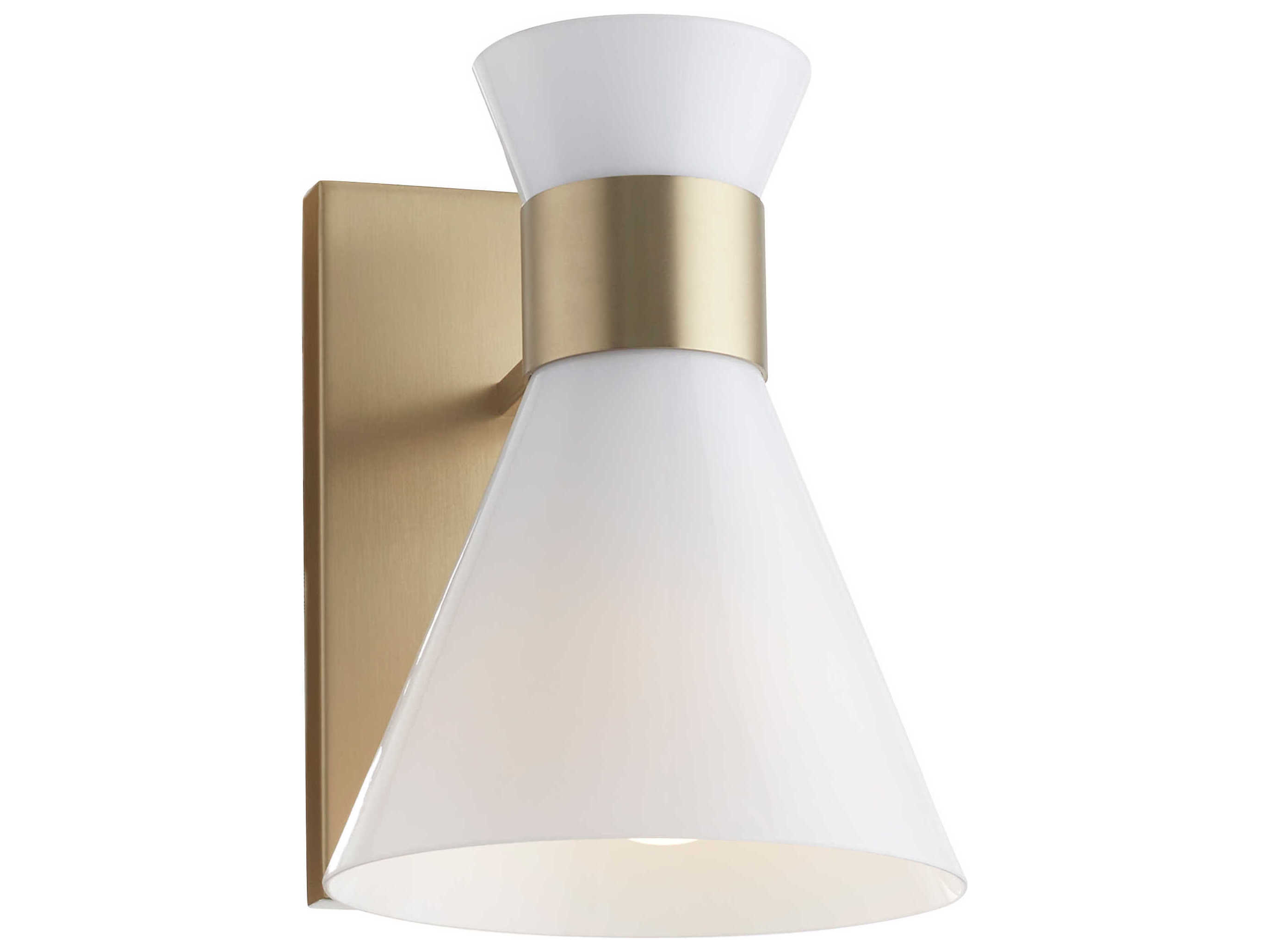 Quorum Beldar 1-Light Aged Brass Wall Sconce