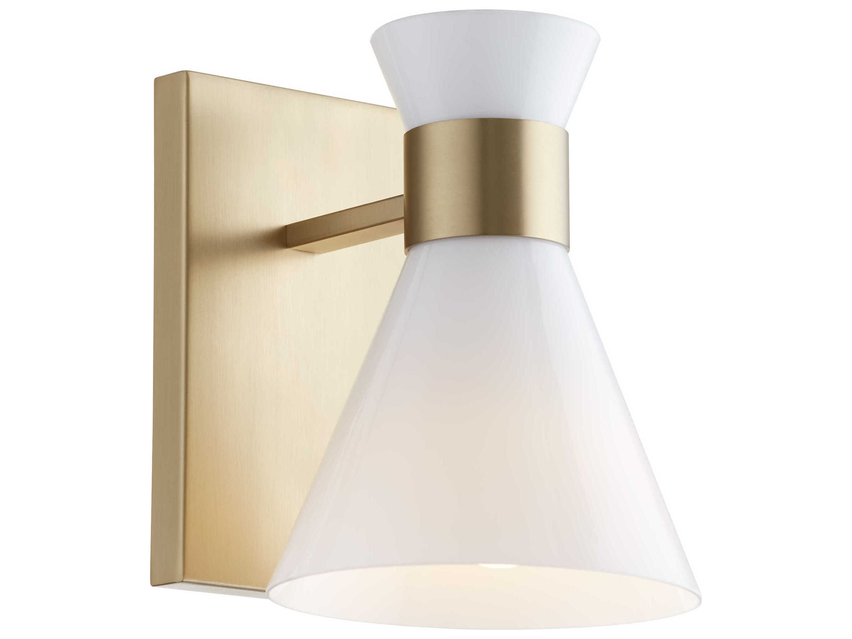 Quorum Beldar 1-Light Aged Brass Wall Sconce