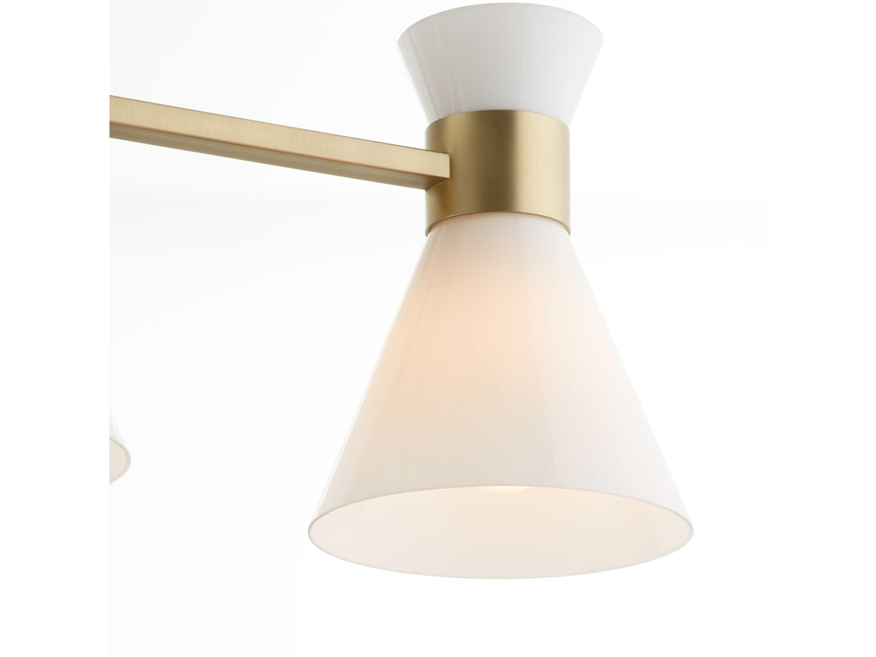 Quorum Beldar 1-Light Aged Brass Wall Sconce