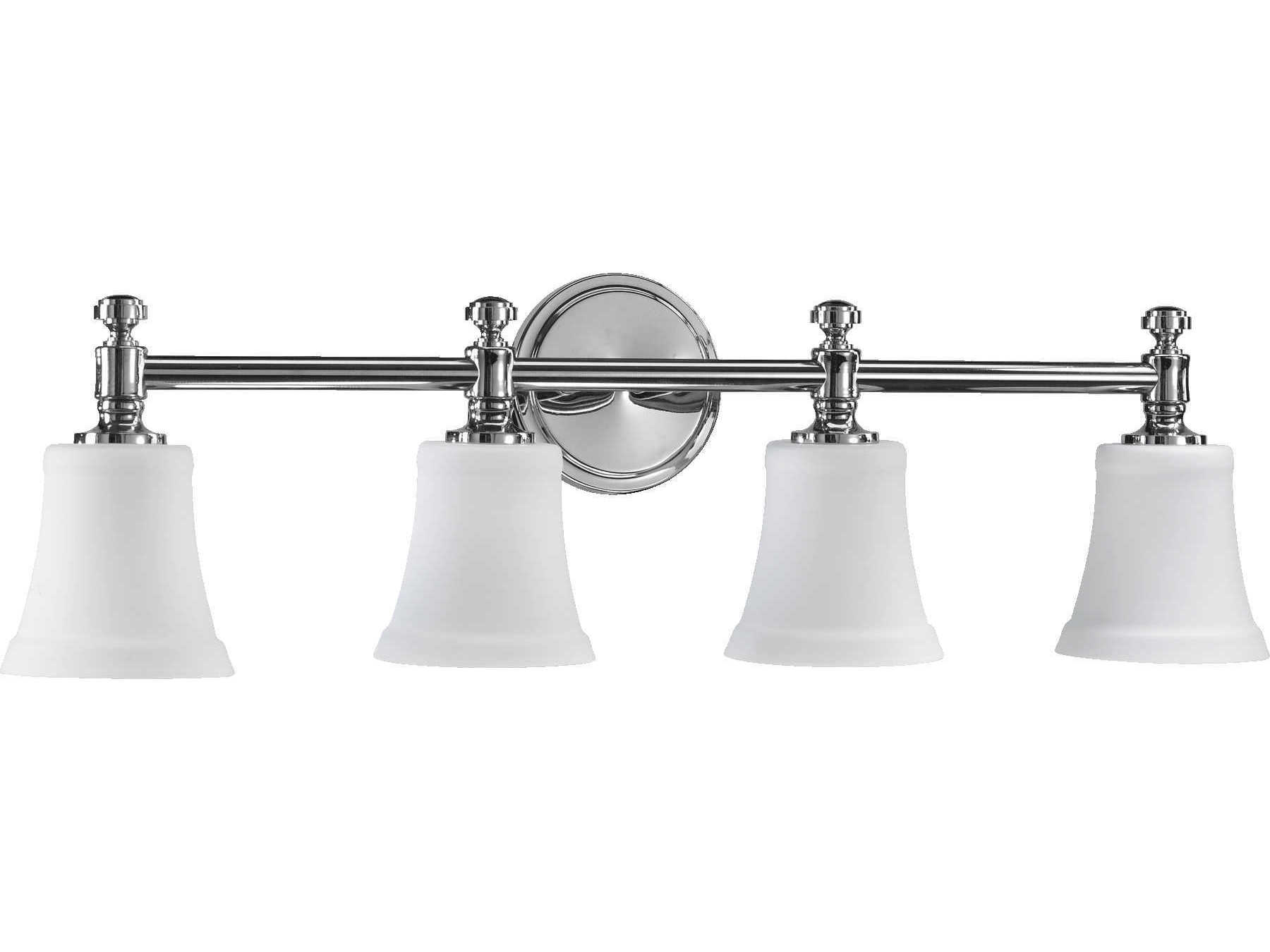 Quorum Rossington 4-Light Chrome Glass Vanity Light