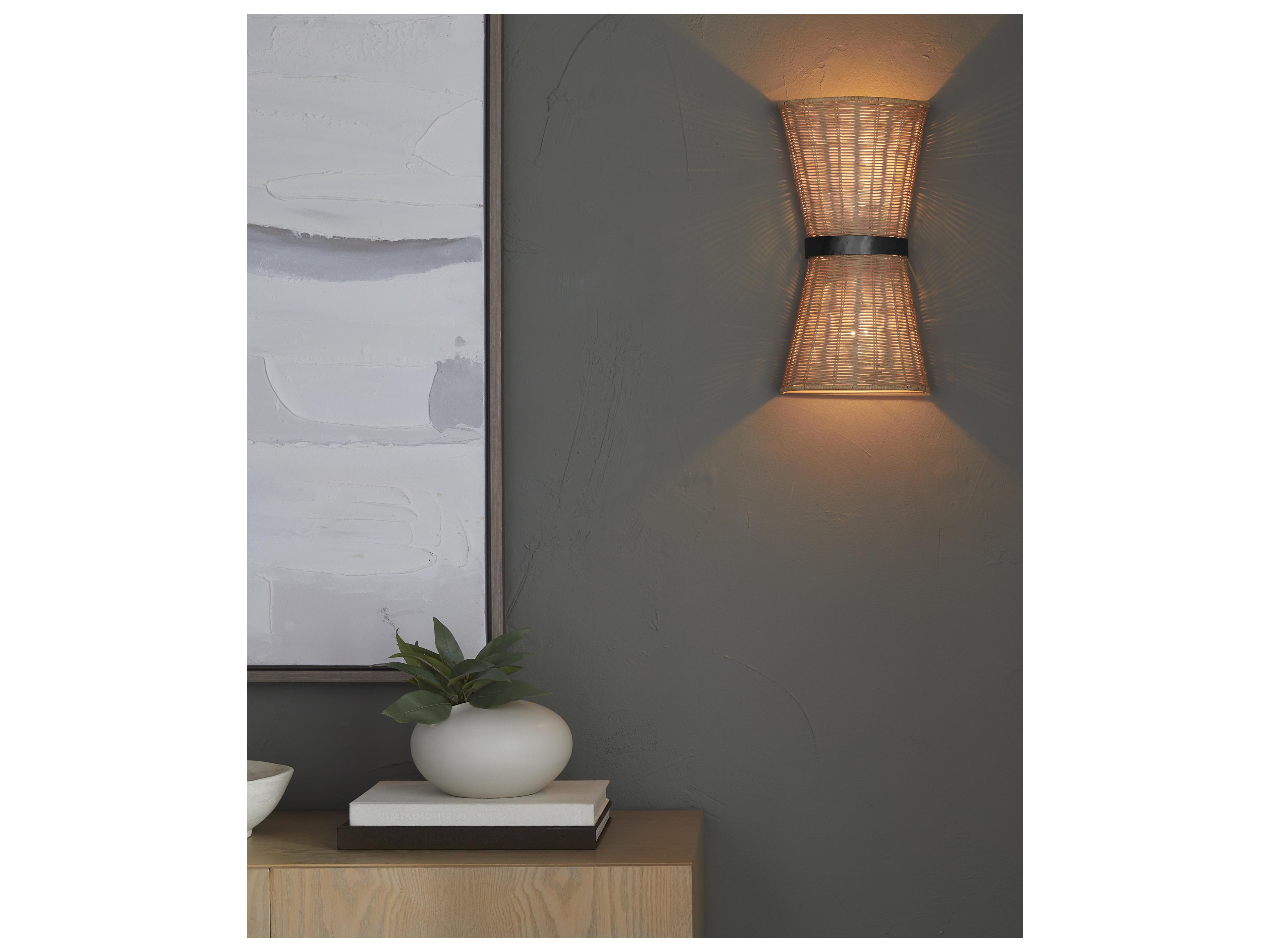 Quorum Fairview 2-Light Matte Black Wood Wall Sconce