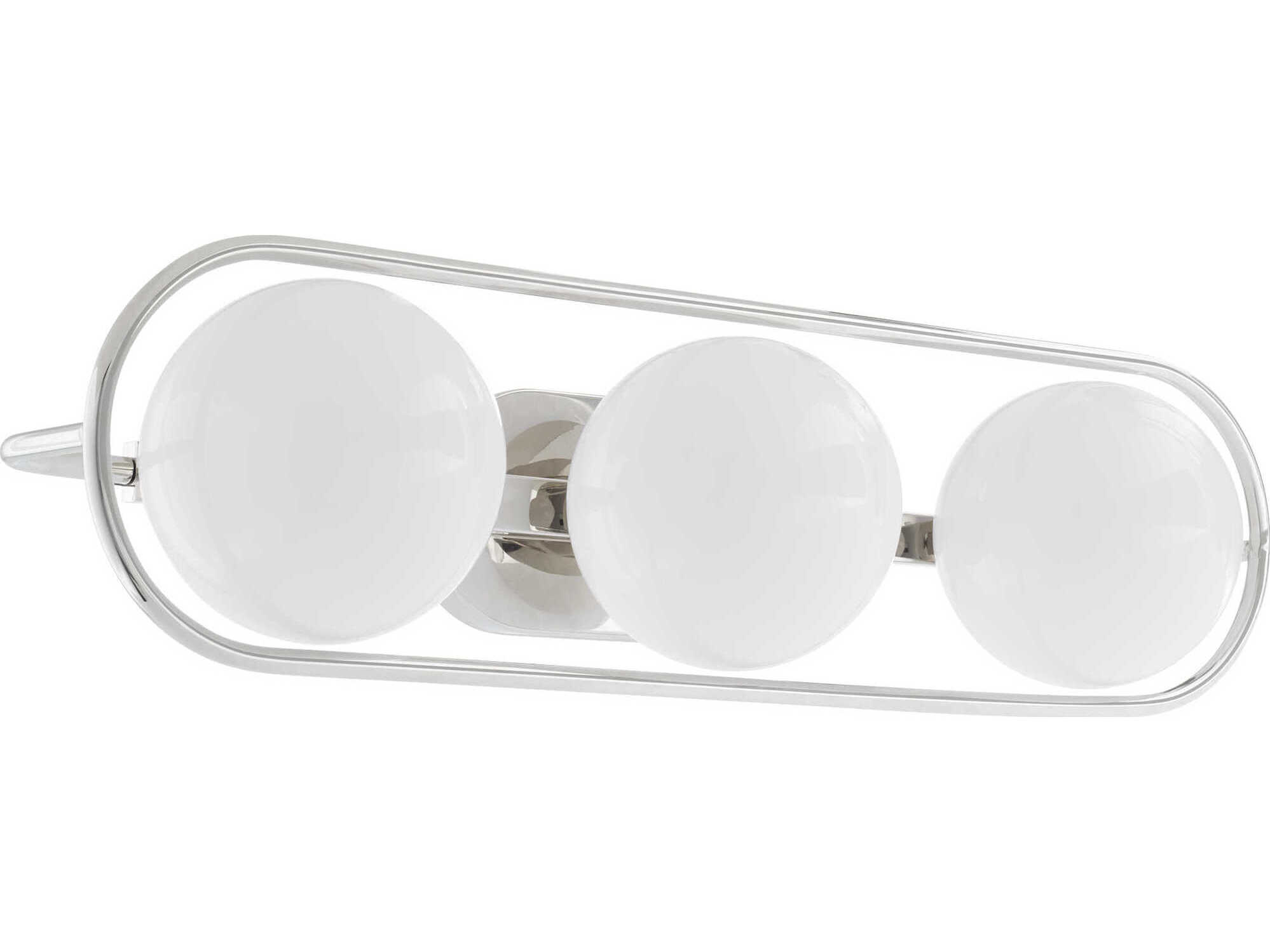 Quorum Belmont 3-Light Polished Nickel Vanity Light