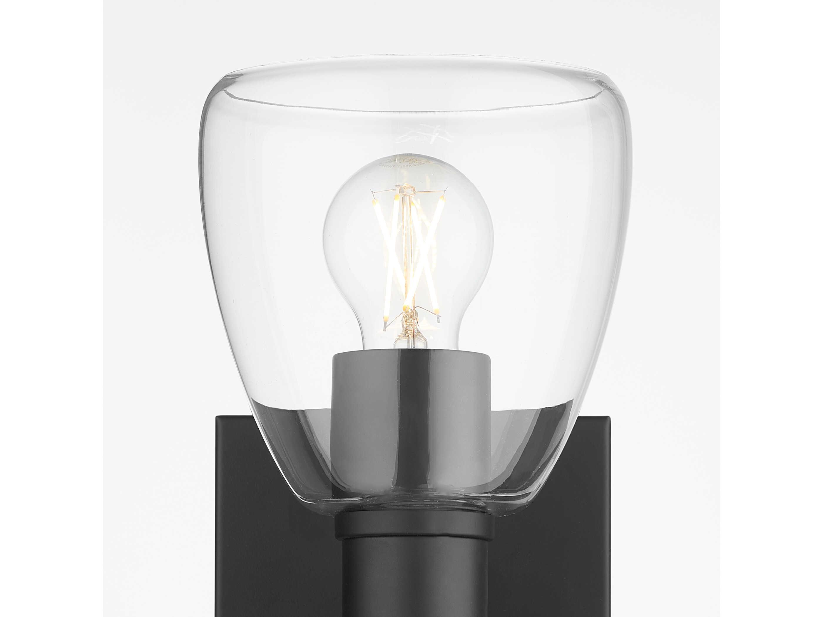 Quorum Relo 2-Light Matte Black Vanity Light