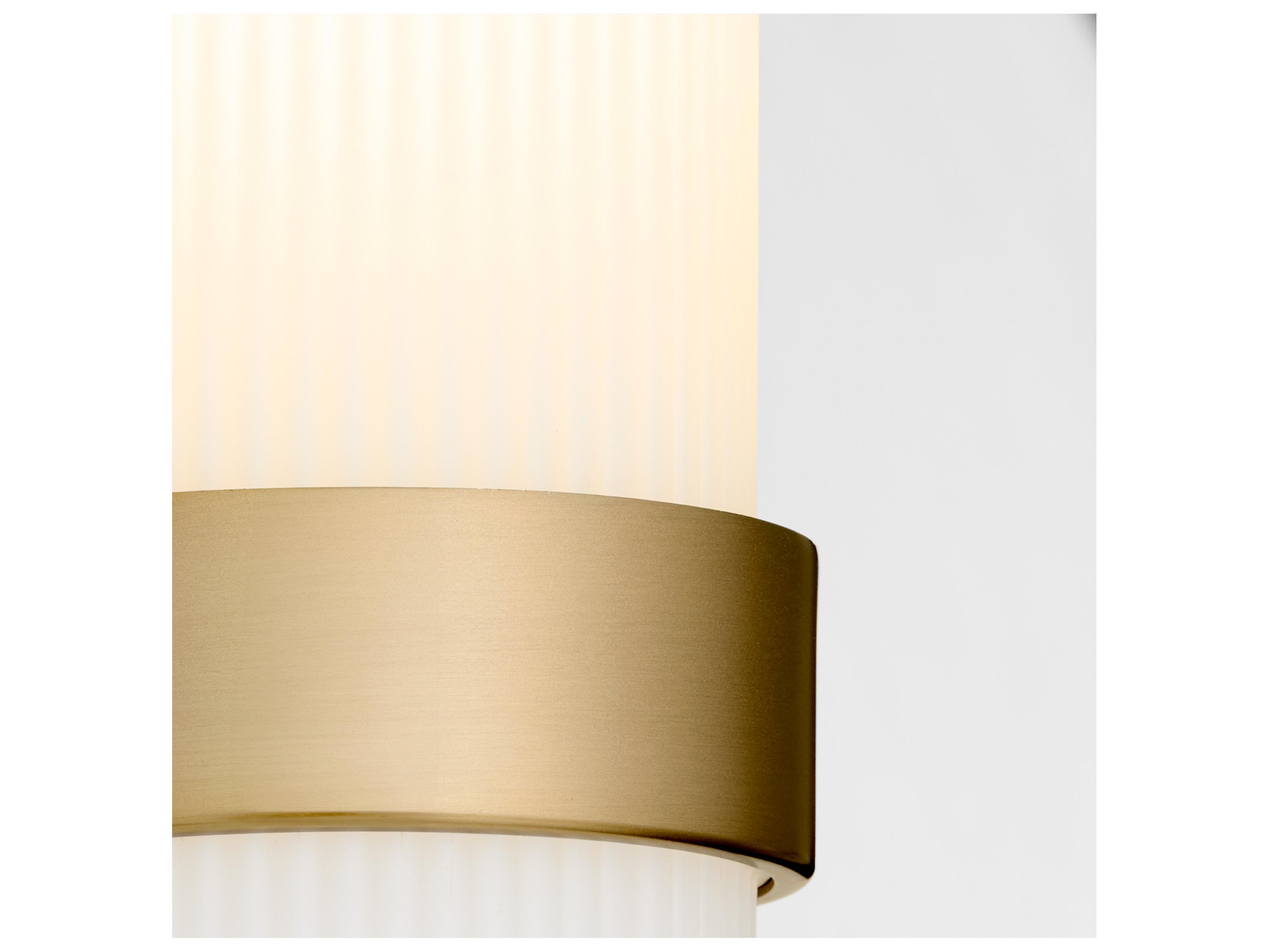 Quorum Sojourn 1-Light Brushed Brass Wall Sconce