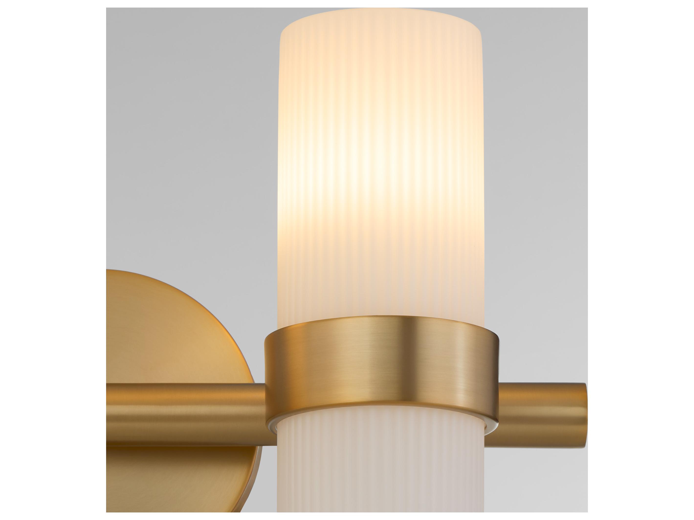 Quorum Sojourn 2-Light Brushed Brass Vanity Light