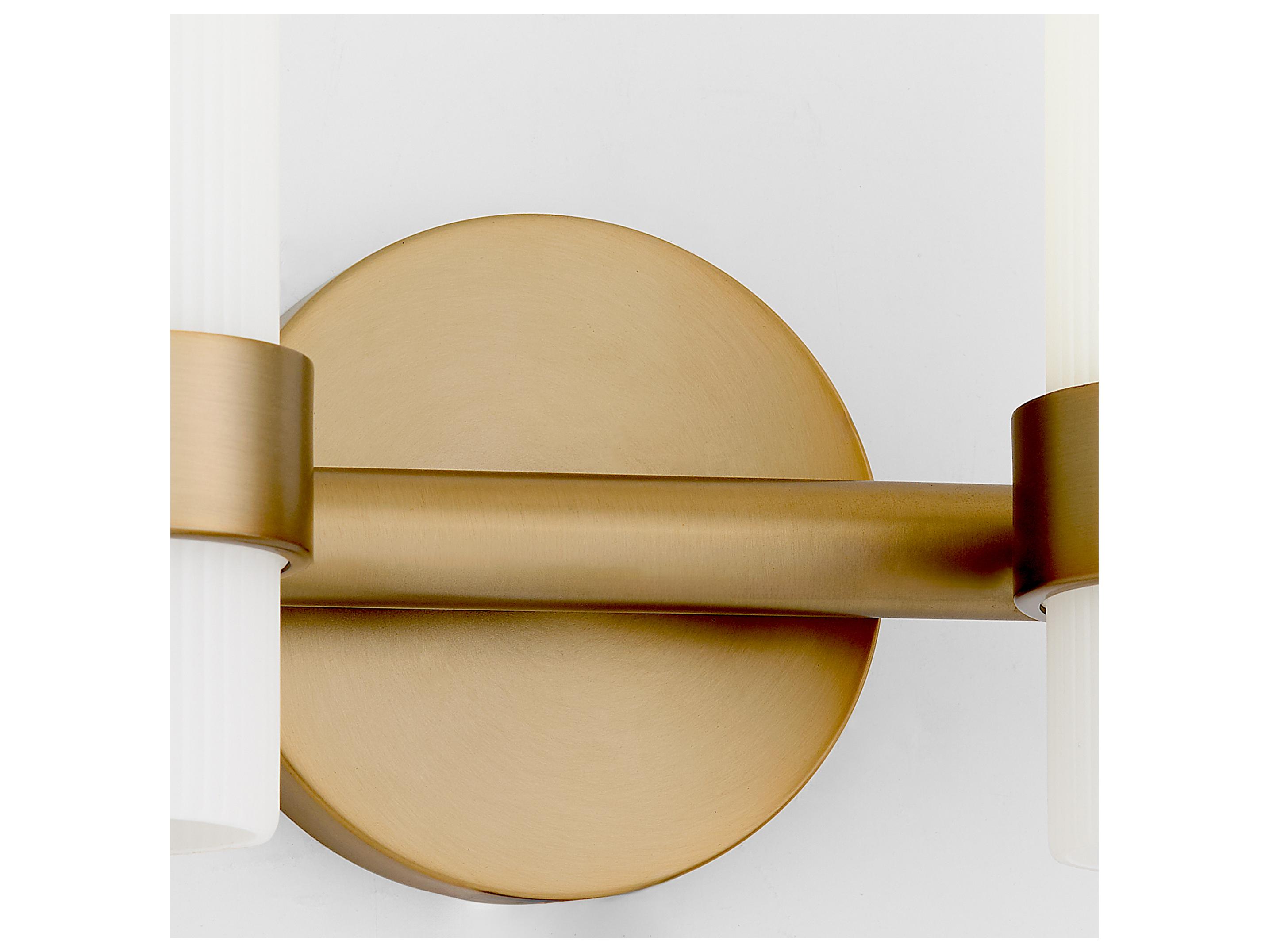 Quorum Sojourn 4-Light Brushed Brass Vanity Light