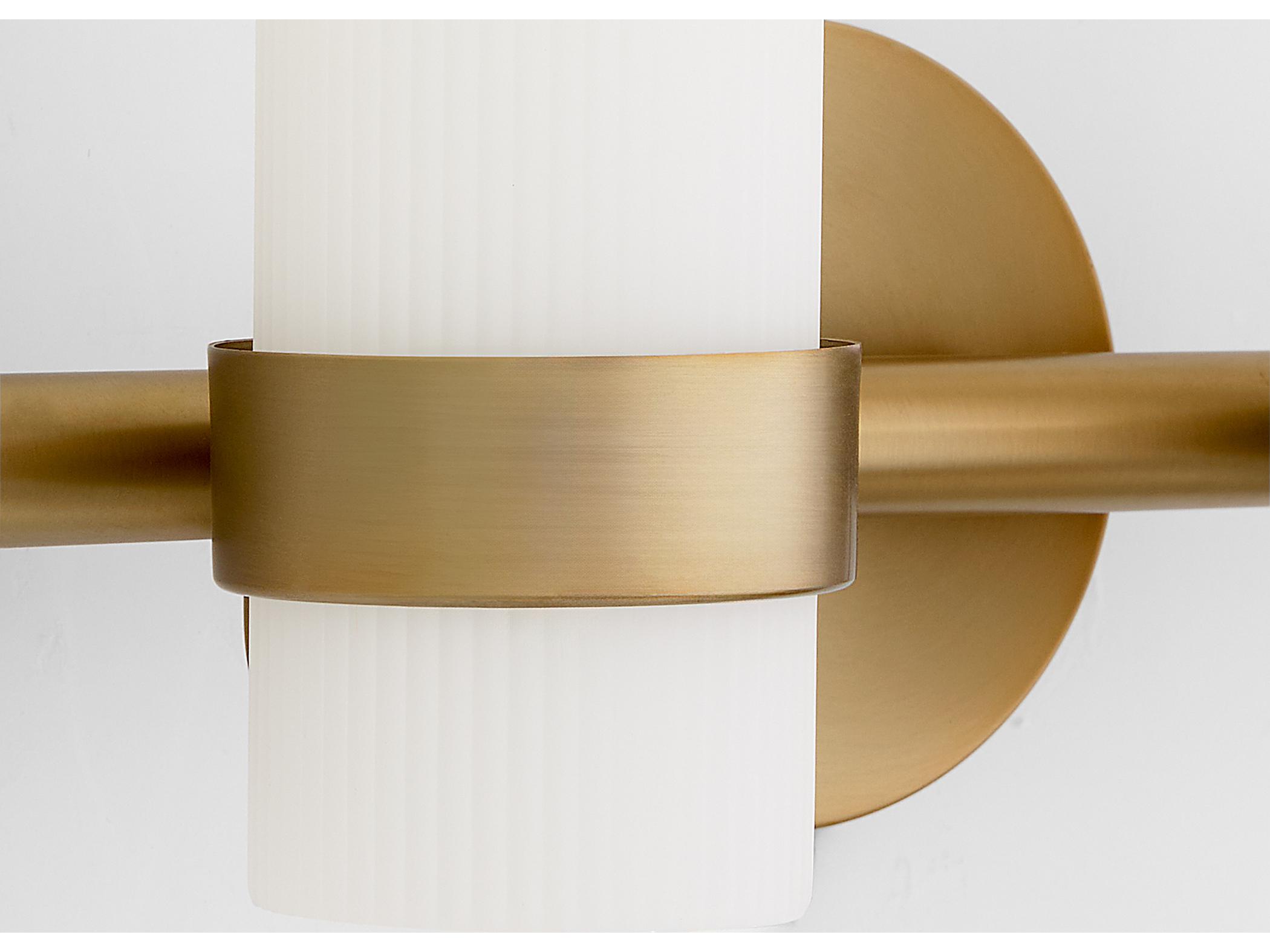 Quorum Sojourn 4-Light Brushed Brass Vanity Light