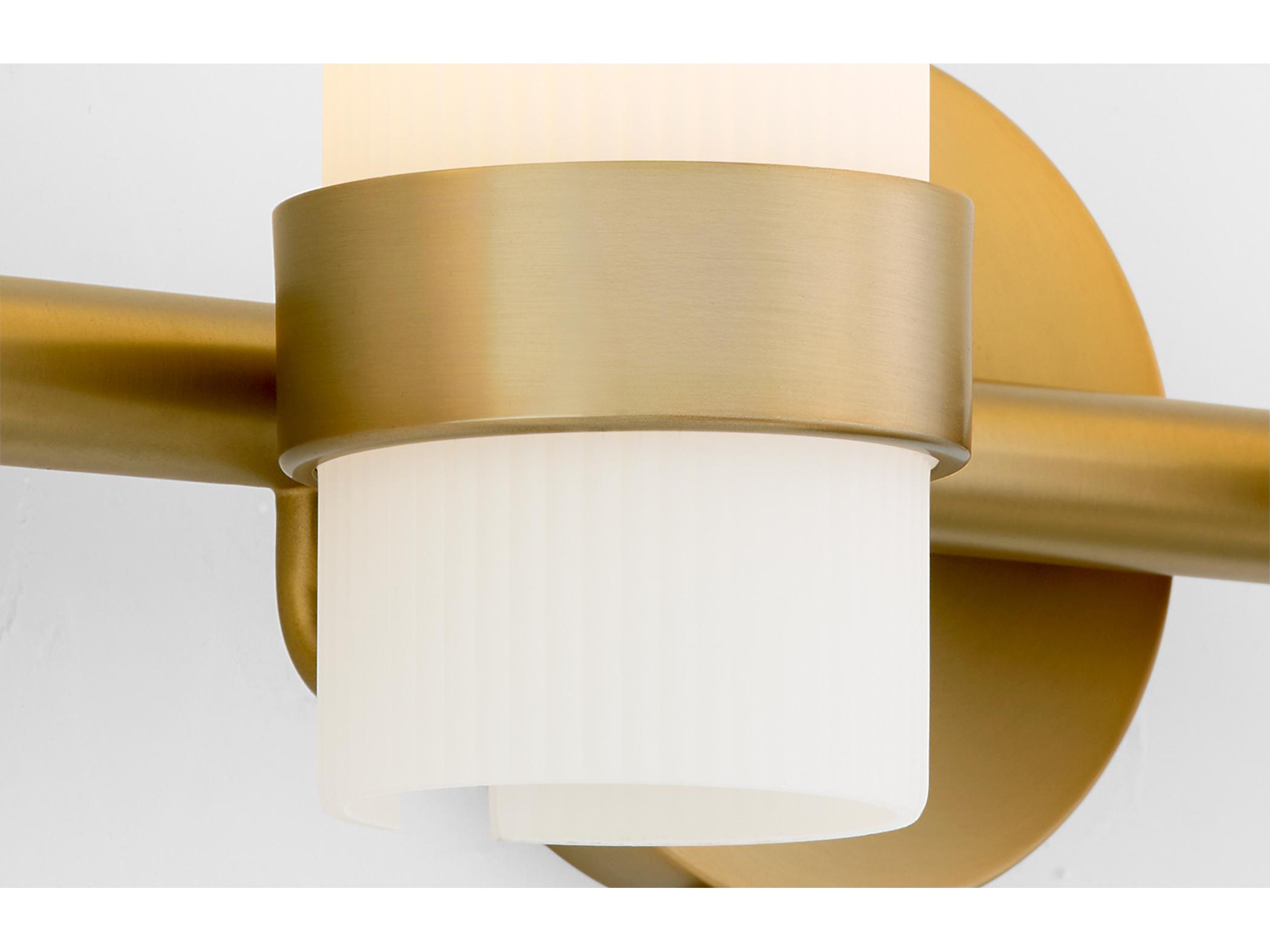 Quorum Sojourn 4-Light Brushed Brass Vanity Light