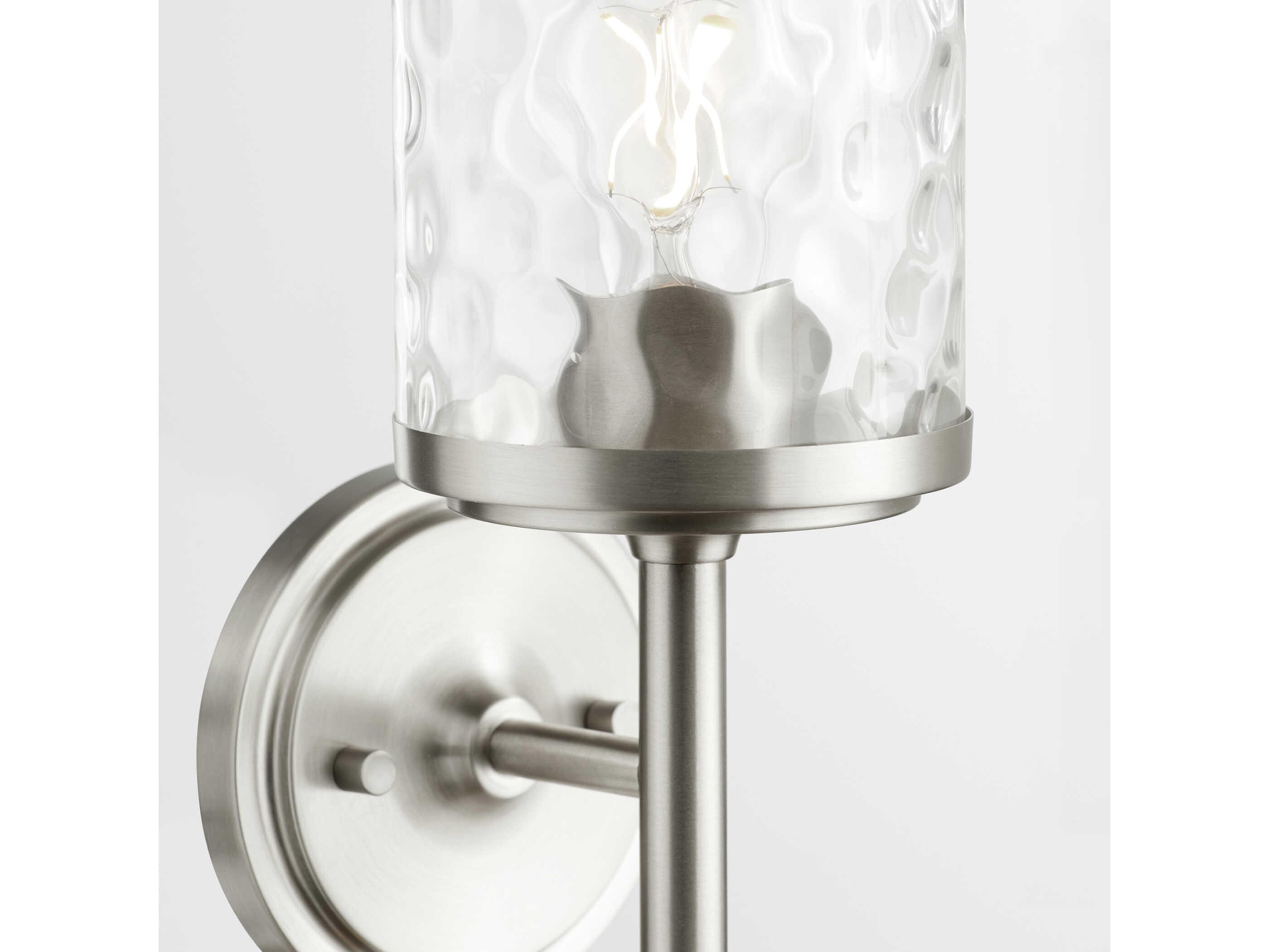 Quorum Starky 1-Light Satin Nickel Wall Sconce