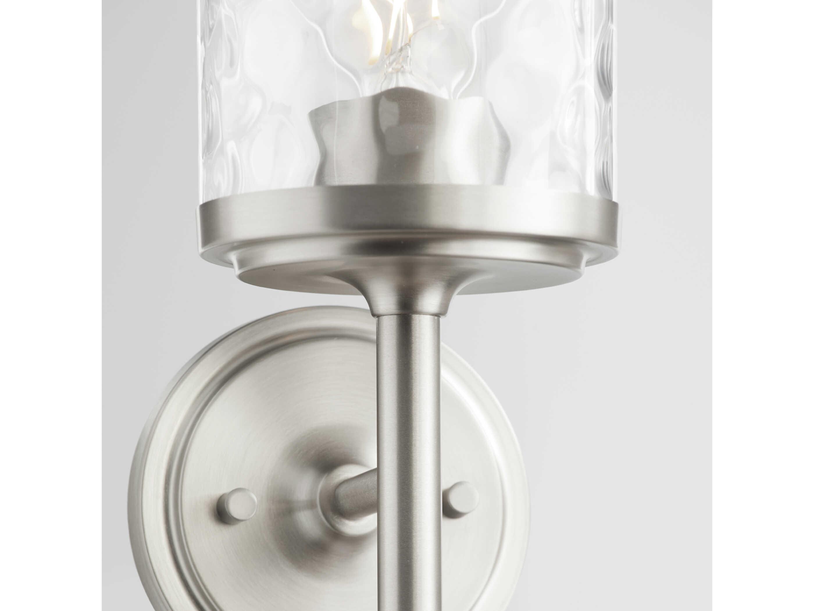 Quorum Starky 1-Light Satin Nickel Wall Sconce