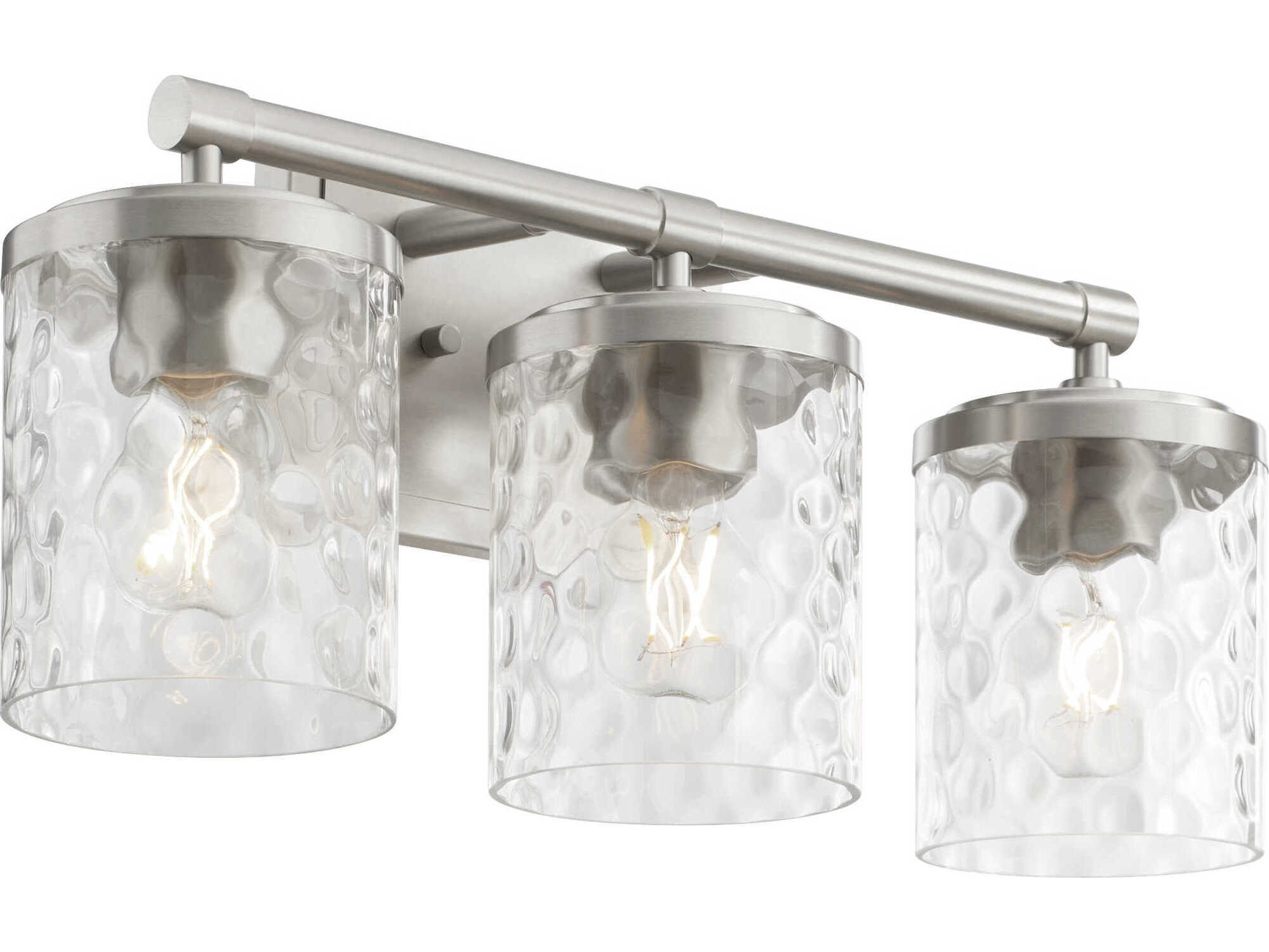 Quorum Starky 3-Light Satin Nickel Vanity Light