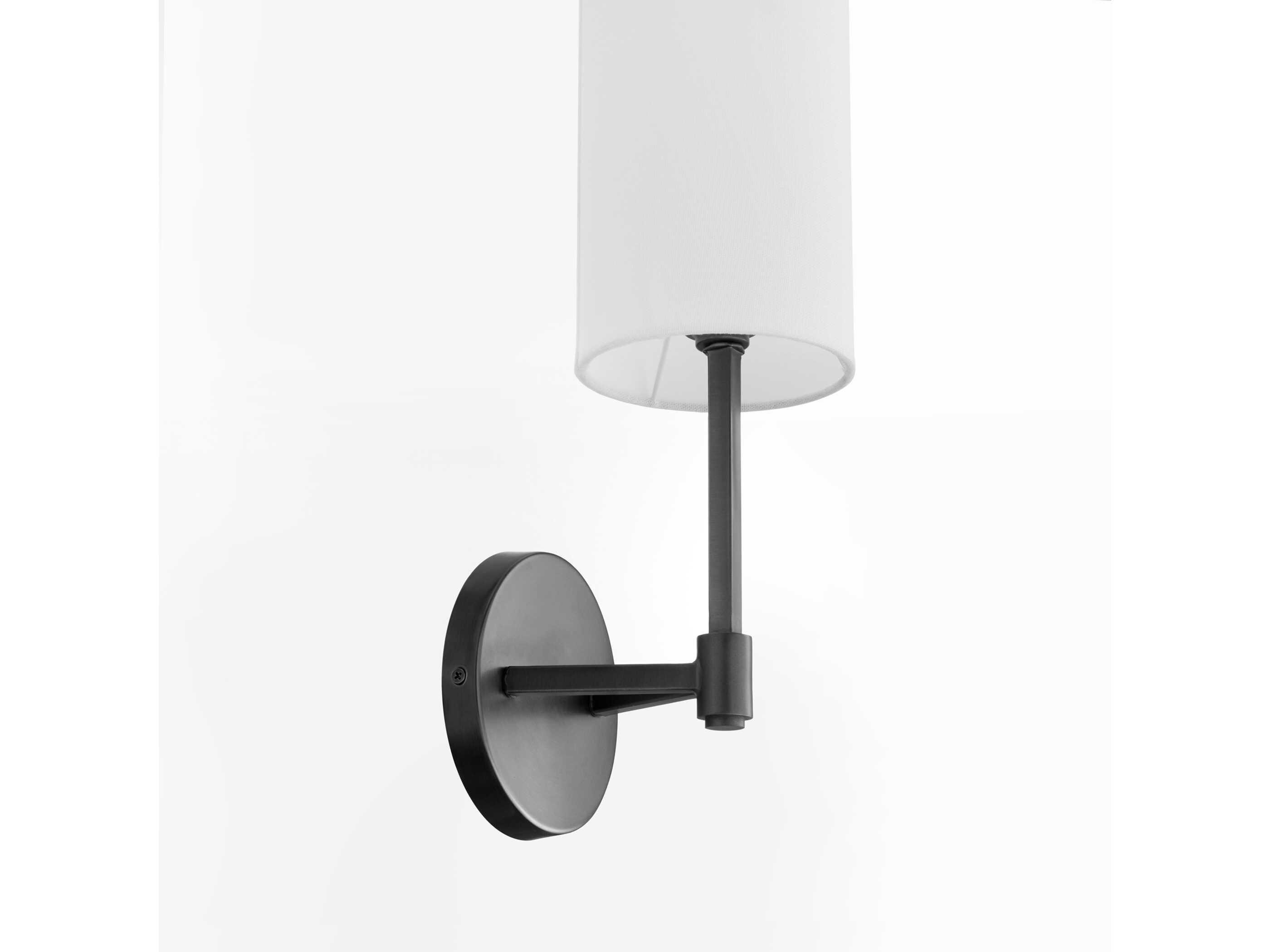 Quorum Merrick 1-Light Matte Black Wall Sconce