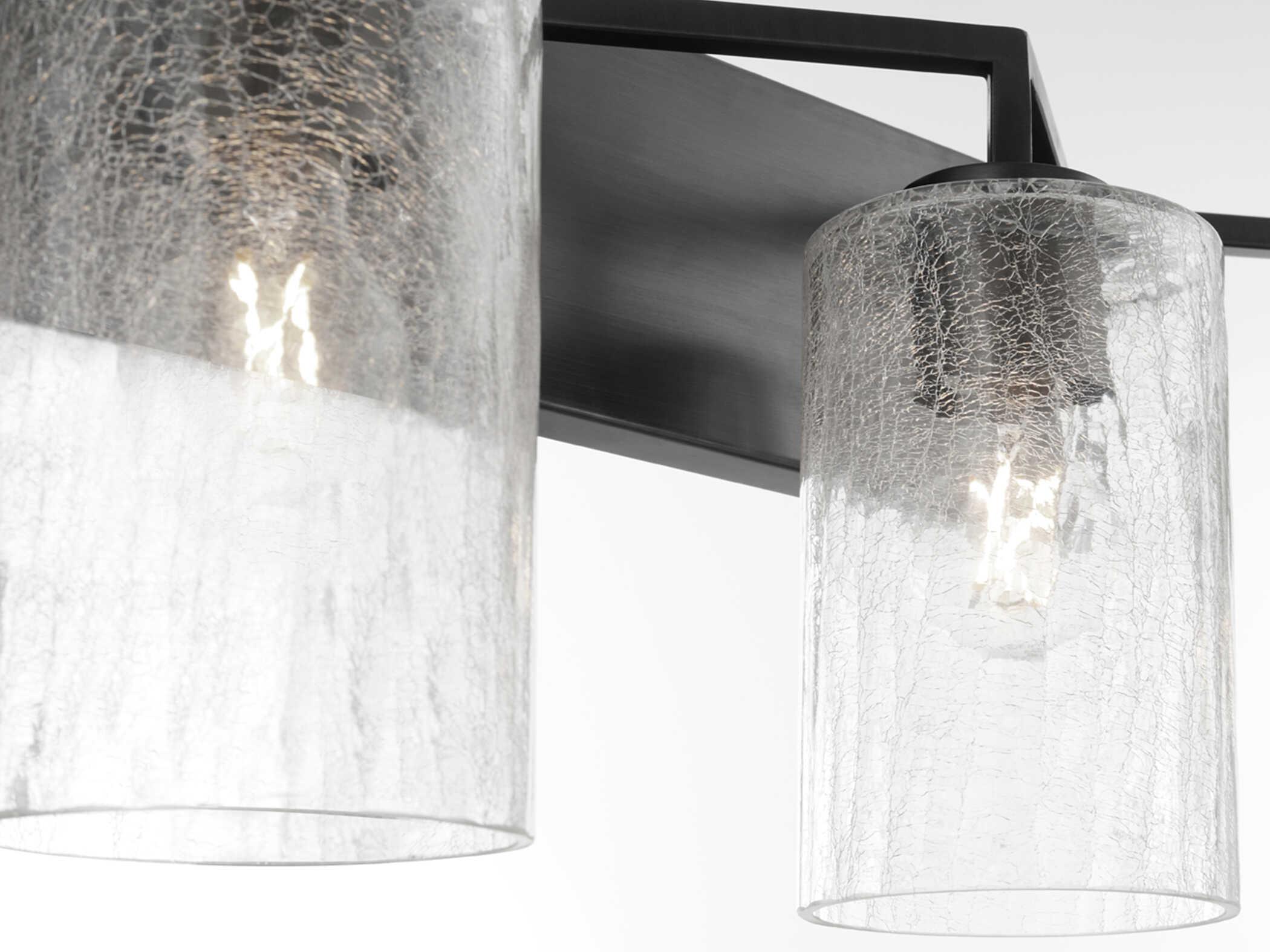 Quorum Merrick 4-Light Matte Black Vanity Light