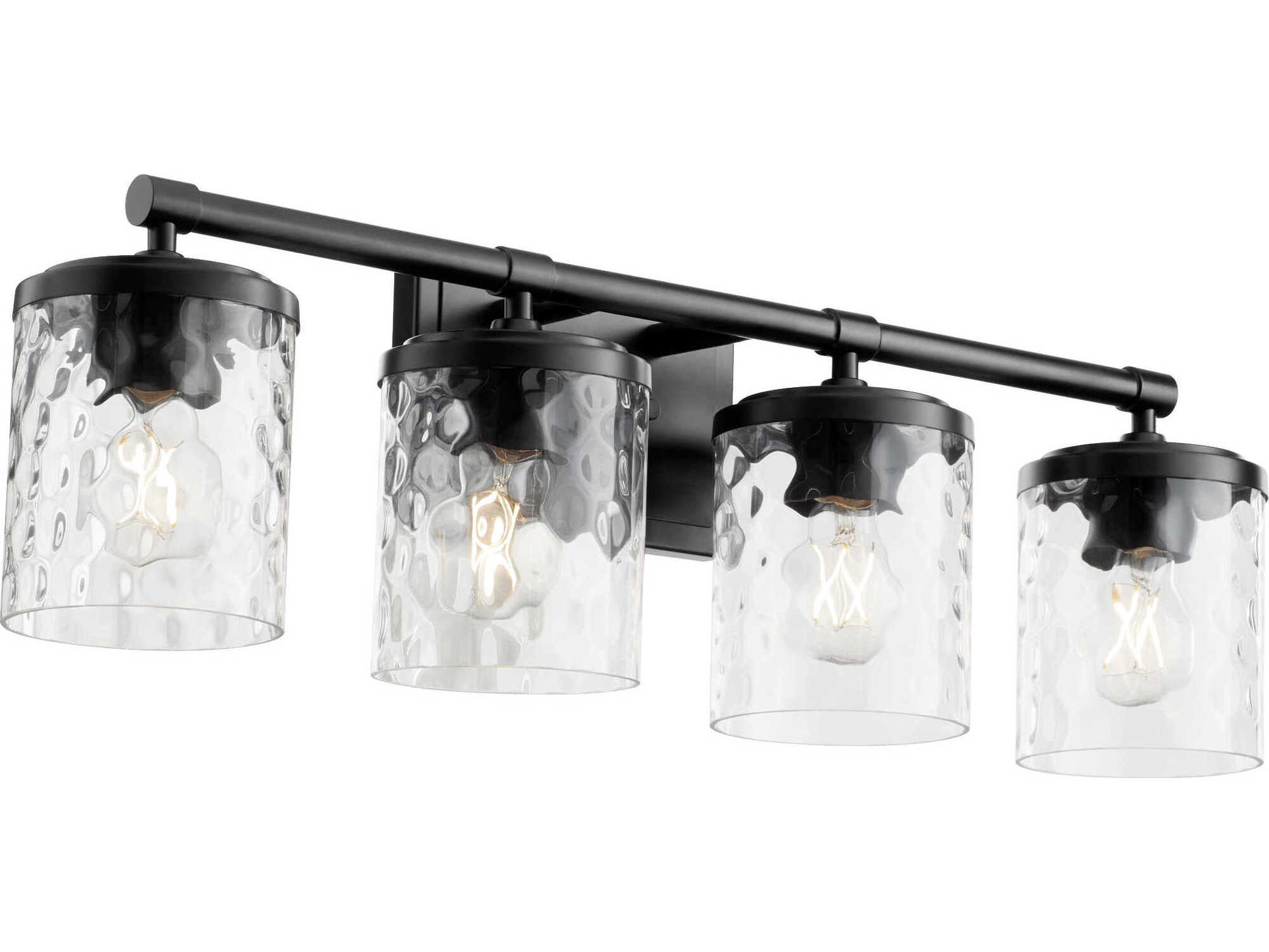 Quorum Starky 4-Light Matte Black Vanity Light