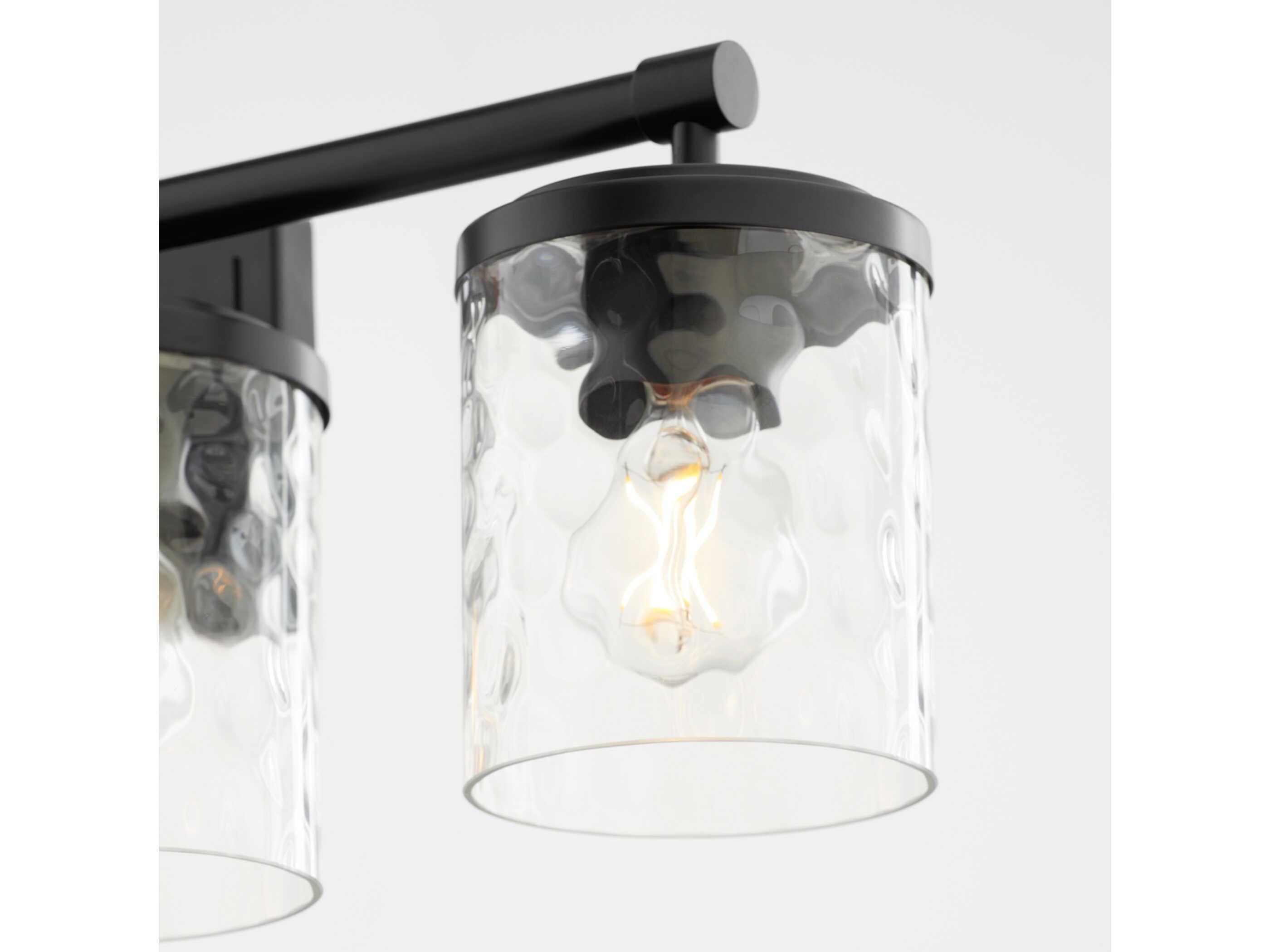 Quorum Starky 4-Light Matte Black Vanity Light