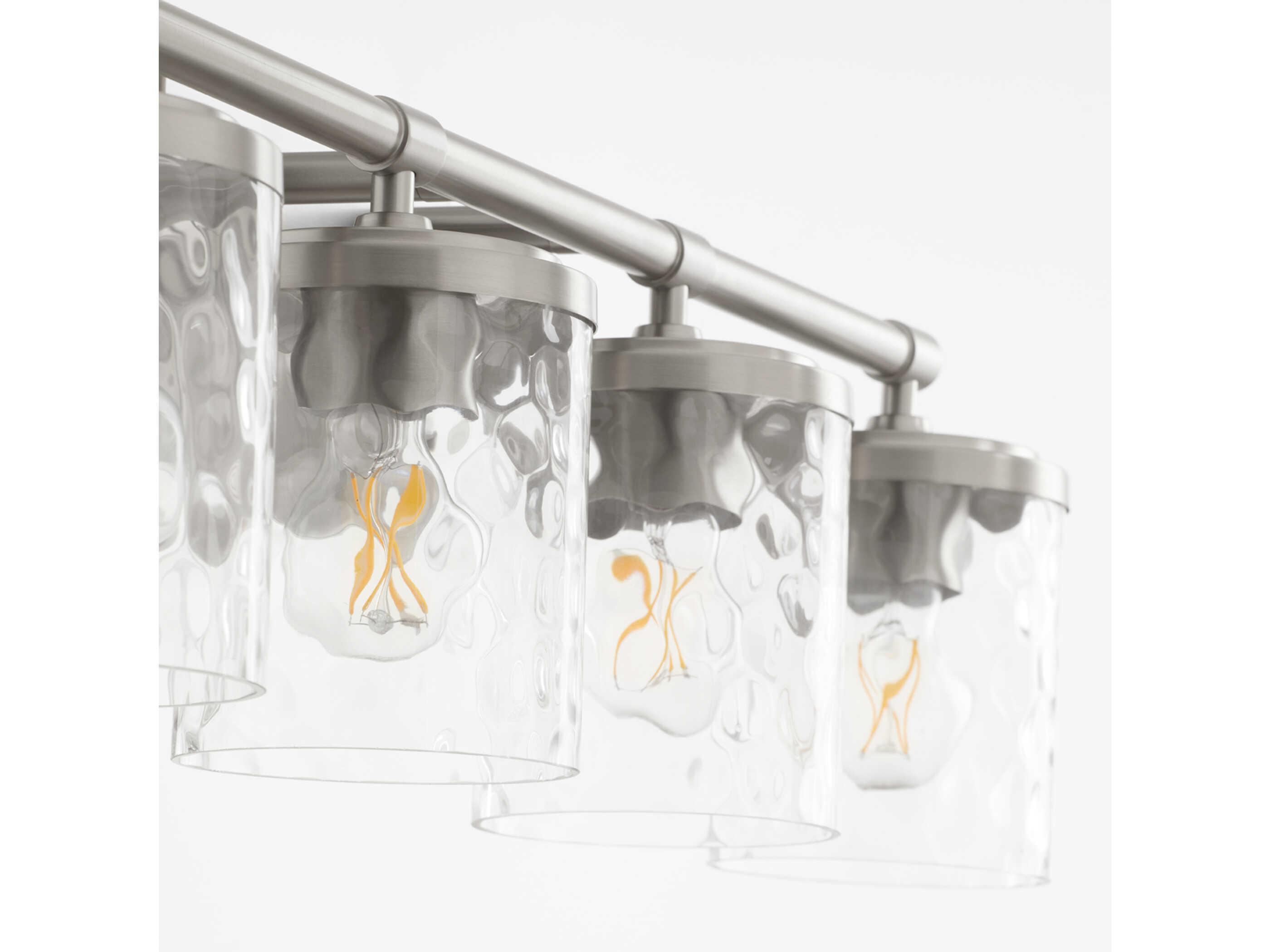 Quorum Starky 4-Light Satin Nickel Vanity Light