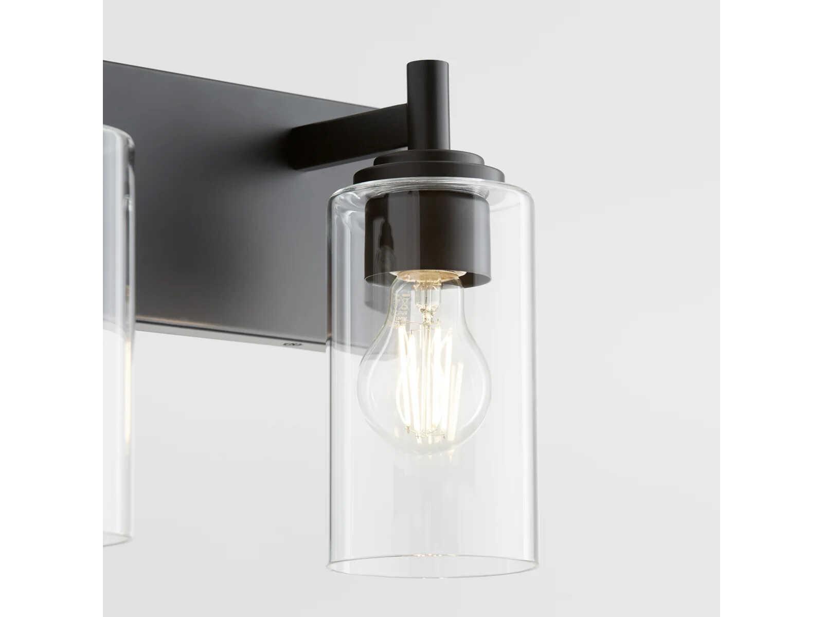 Quorum Fallstaff 2-Light Matte Black Vanity Light