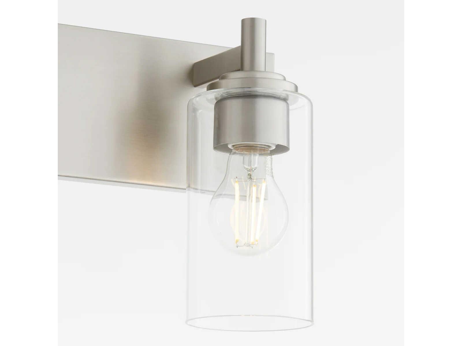 Quorum Fallstaff 2-Light Satin Nickel Vanity Light