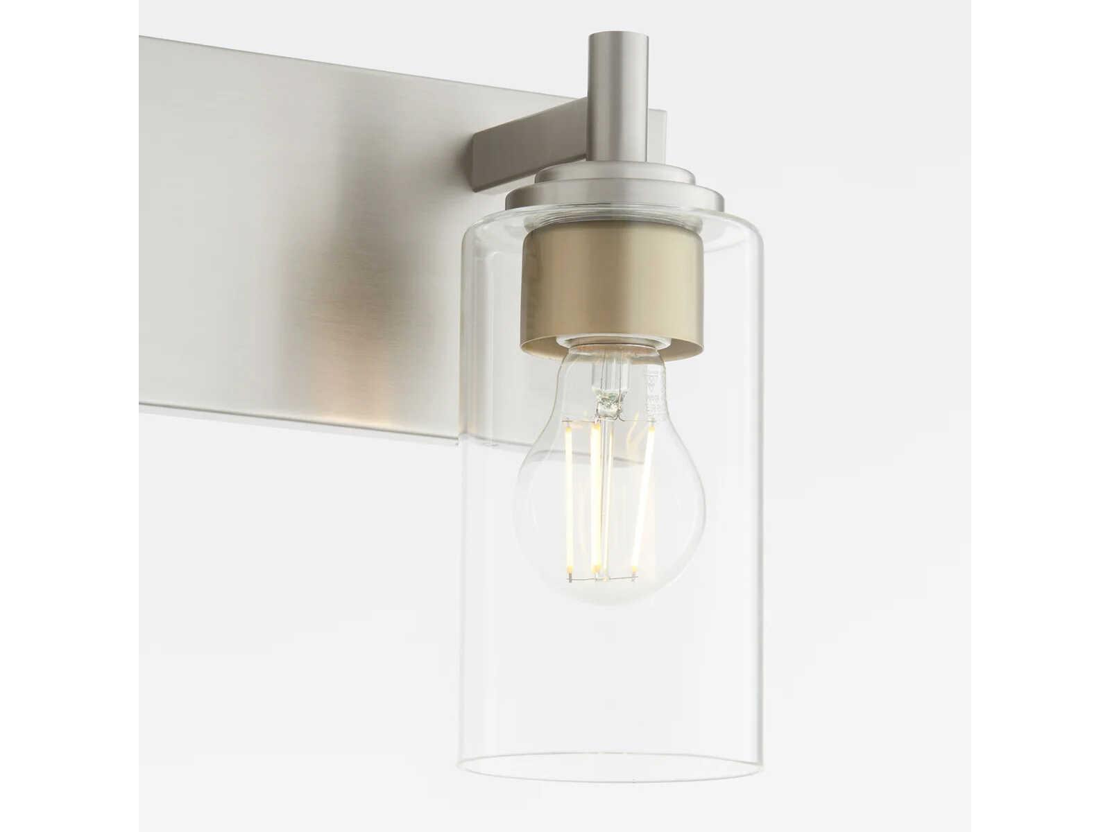 Quorum Fallstaff 2-Light Satin Nickel Vanity Light