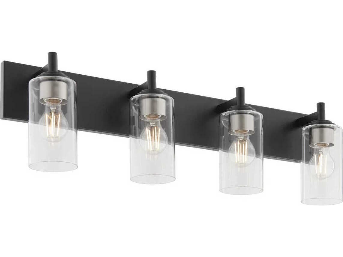 Quorum Fallstaff 4-Light Matte Black Vanity Light