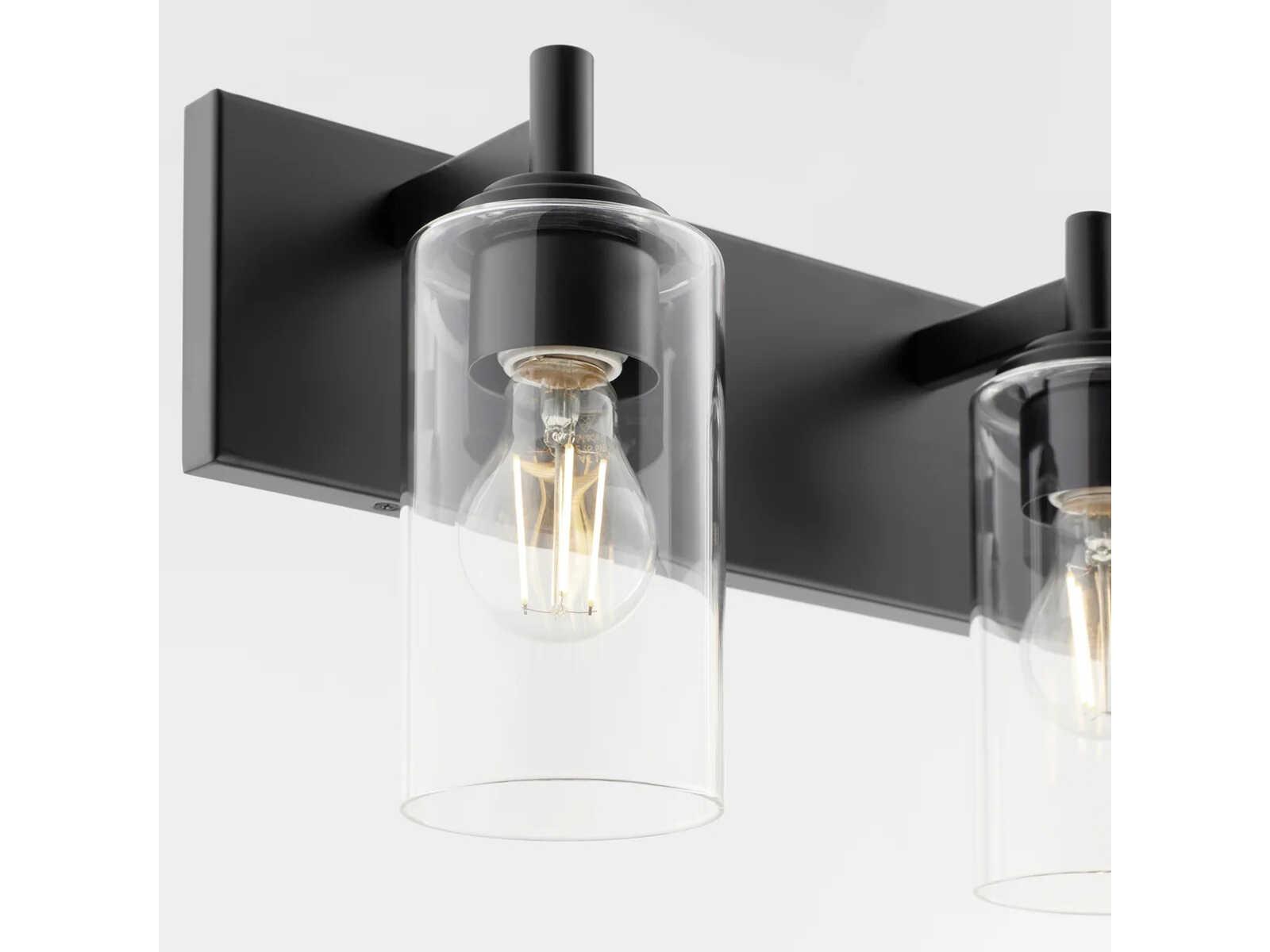 Quorum Fallstaff 4-Light Matte Black Vanity Light