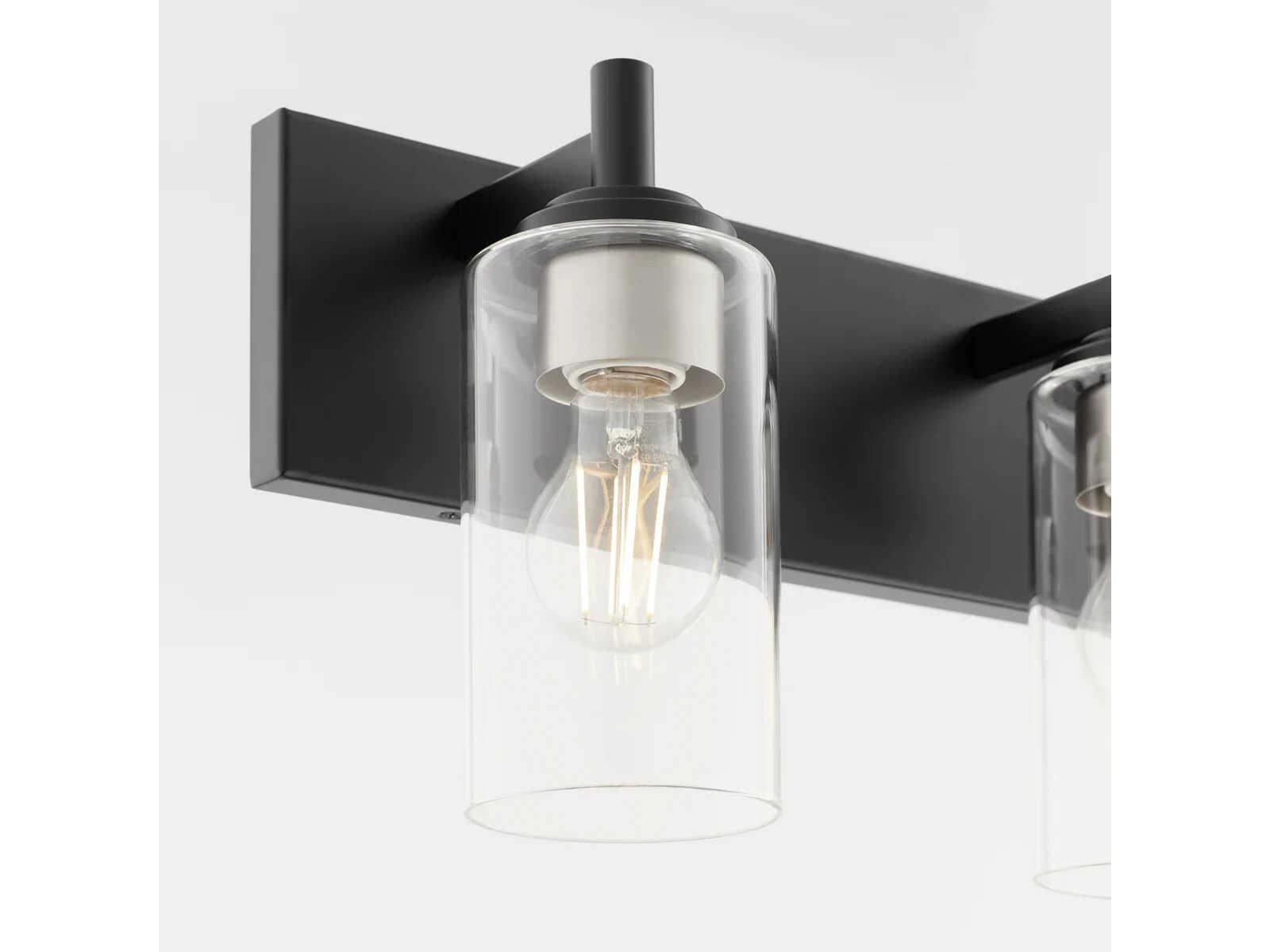 Quorum Fallstaff 4-Light Matte Black Vanity Light