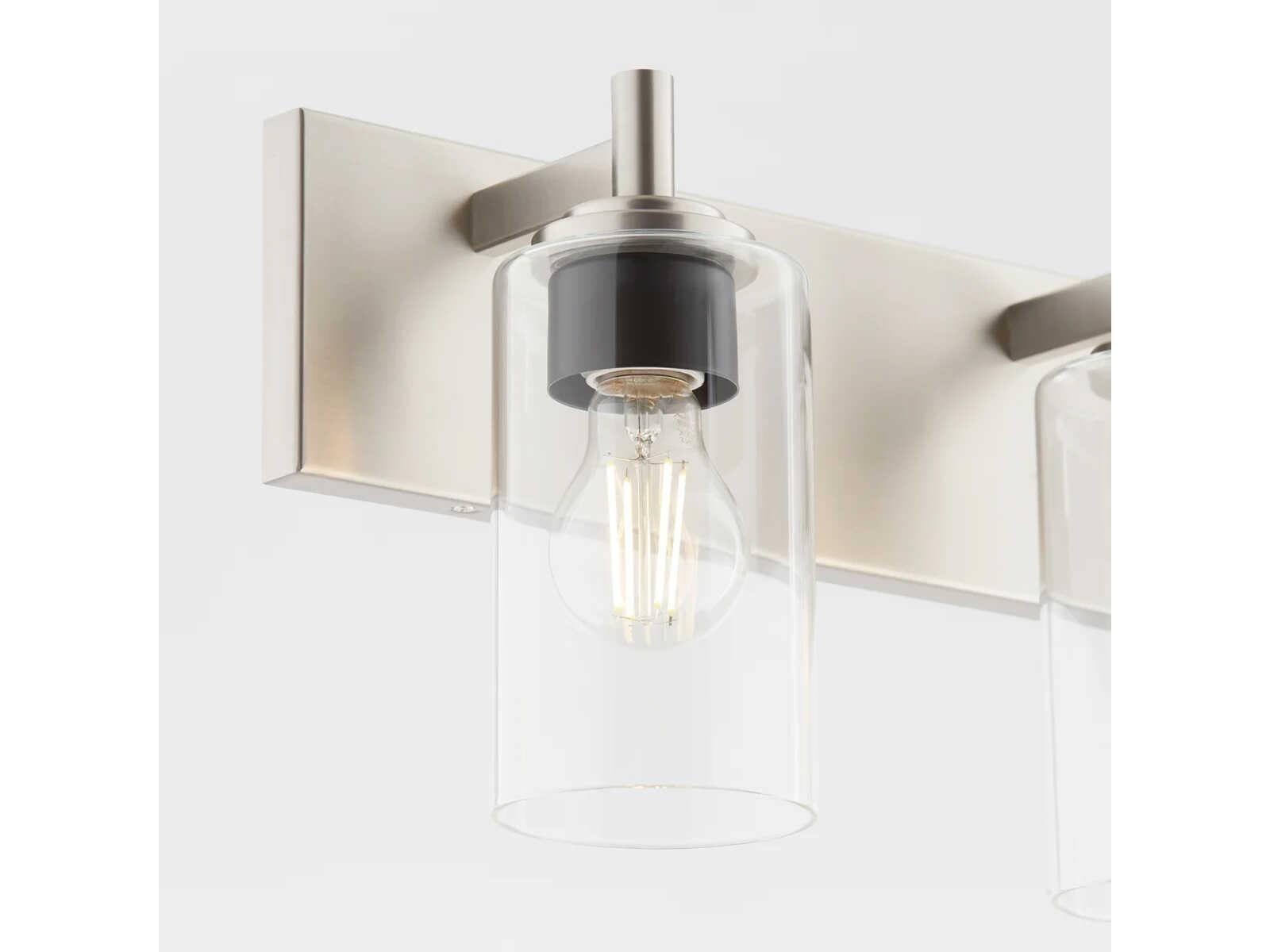 Quorum Fallstaff 4-Light Satin Nickel Vanity Light