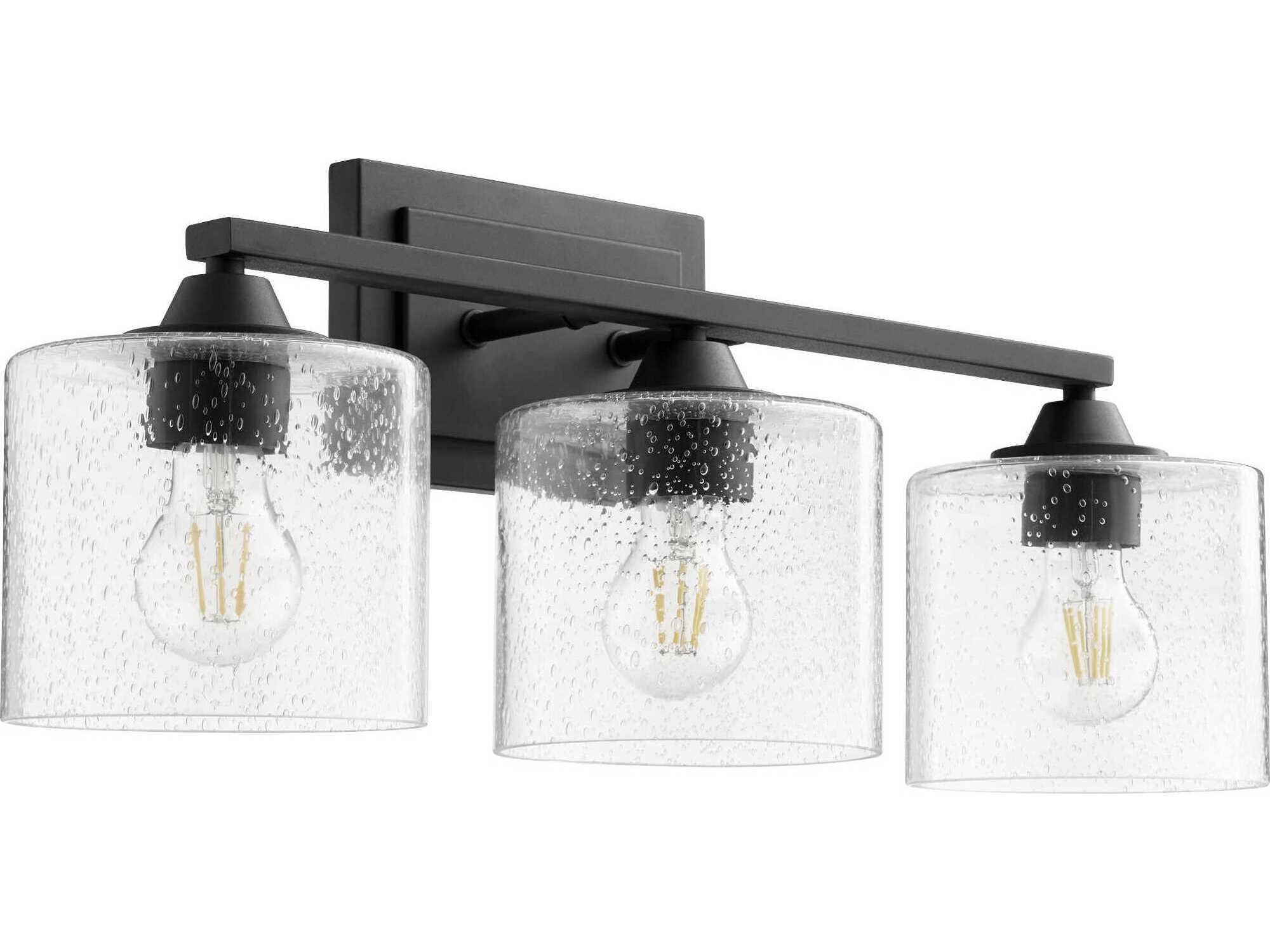 Quorum Dakota 3-Light Noir Black Vanity Light
