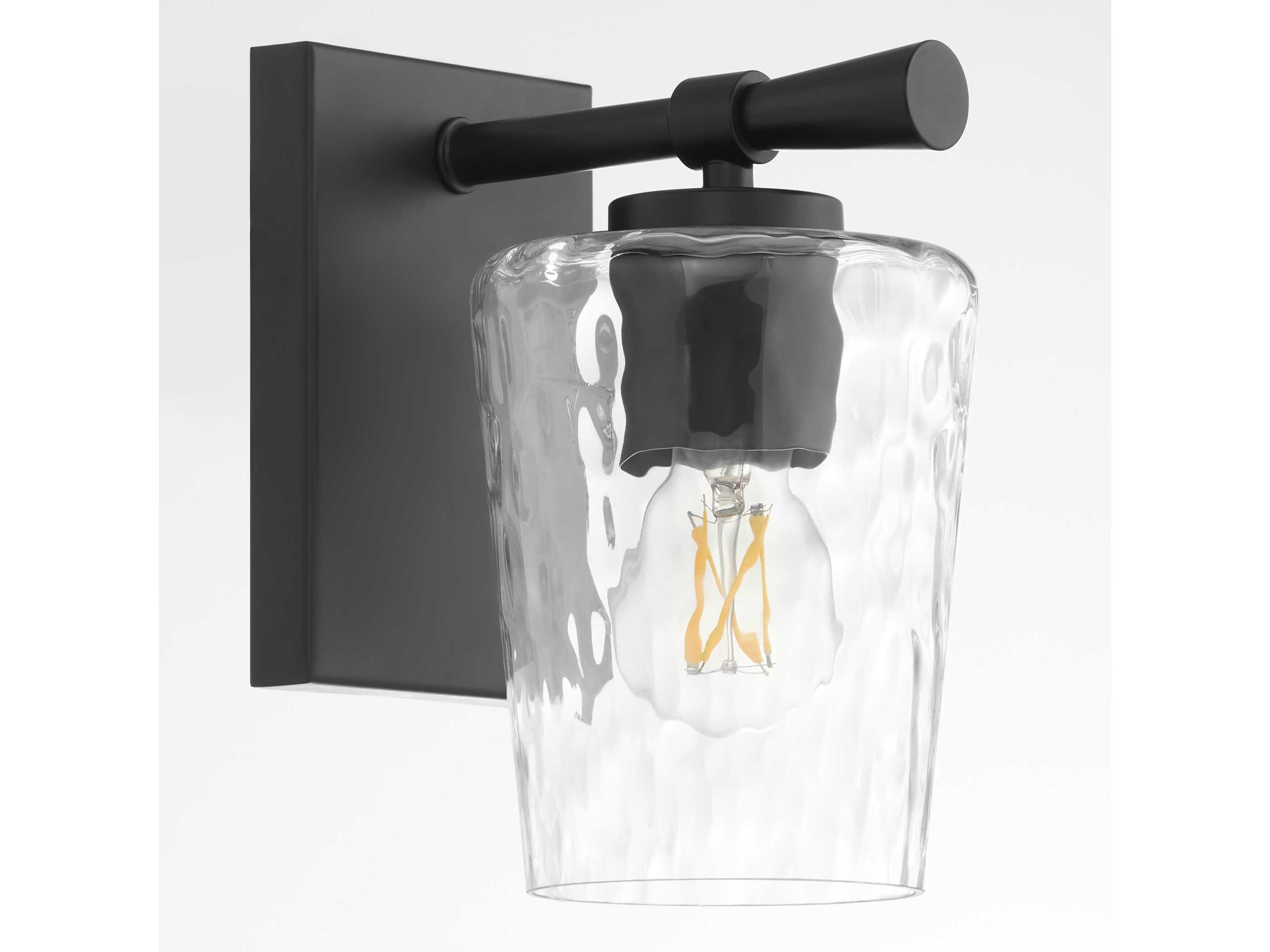 Quorum Goodwin 1-Light Matte Black Wall Sconce