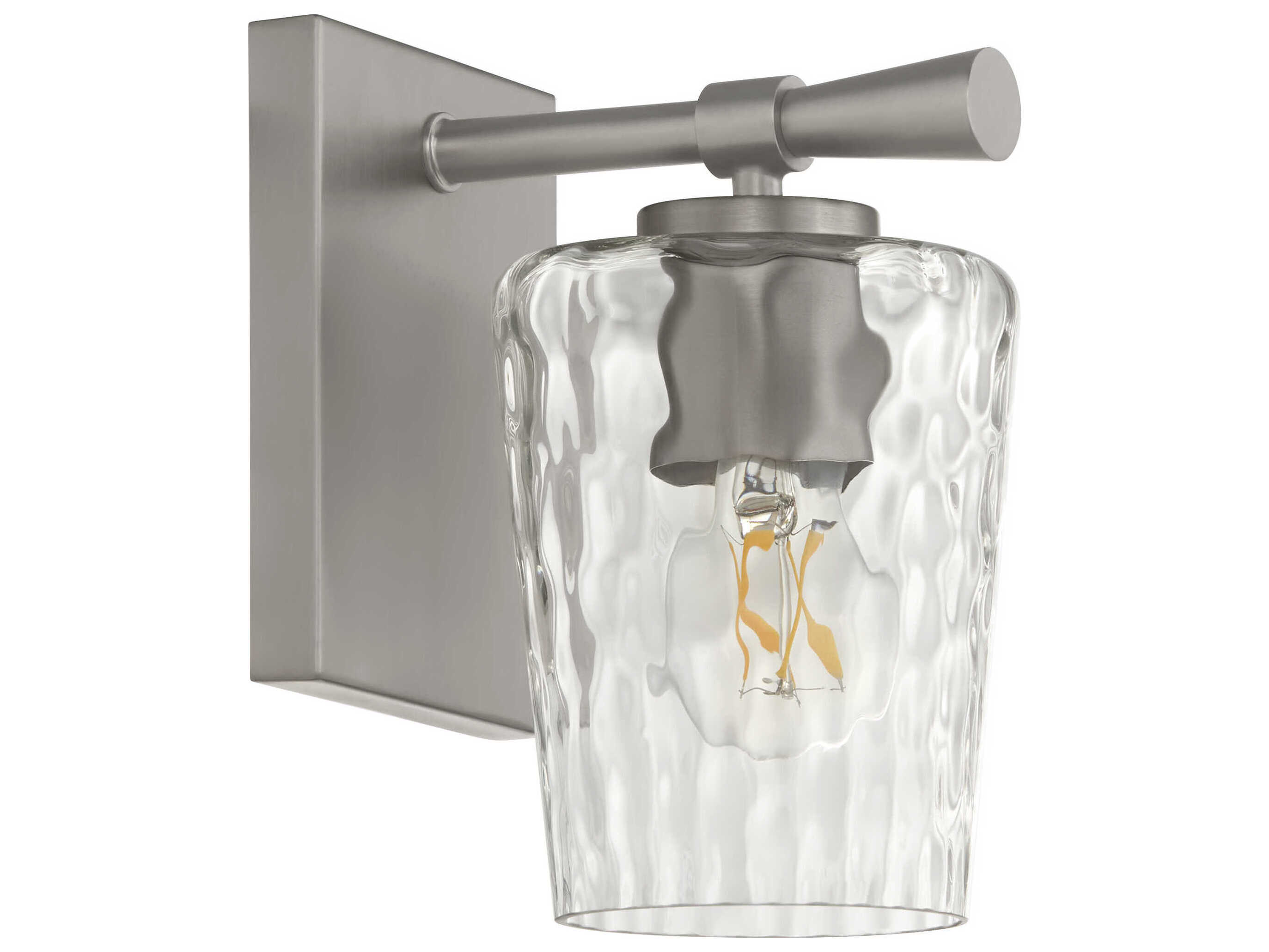 Quorum Goodwin 1-Light Satin Nickel Wall Sconce