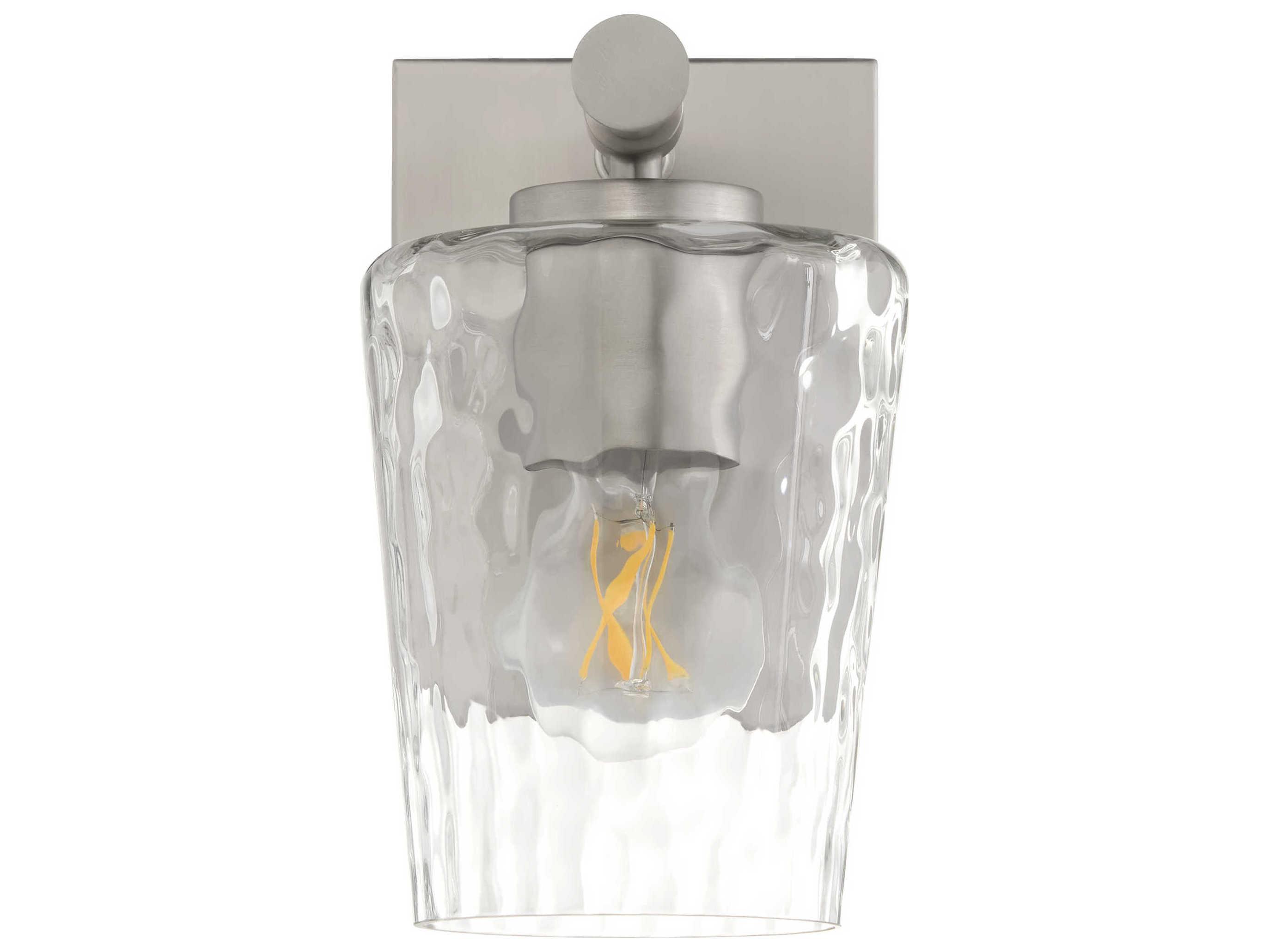 Quorum Goodwin 1-Light Satin Nickel Wall Sconce