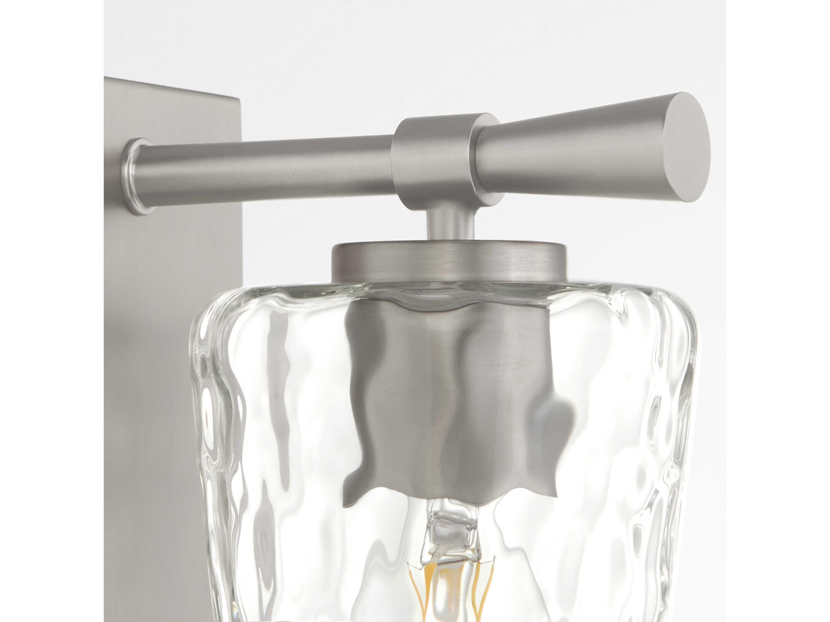 Quorum Goodwin 1-Light Satin Nickel Wall Sconce