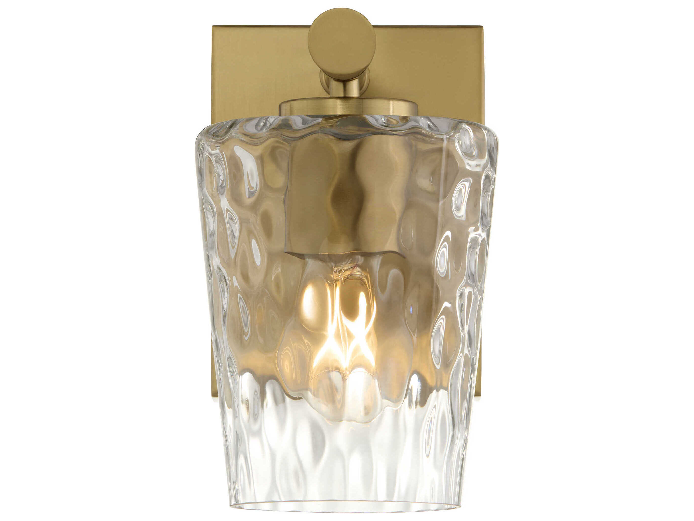 Quorum Goodwin 1-Light Aged Brass Wall Sconce