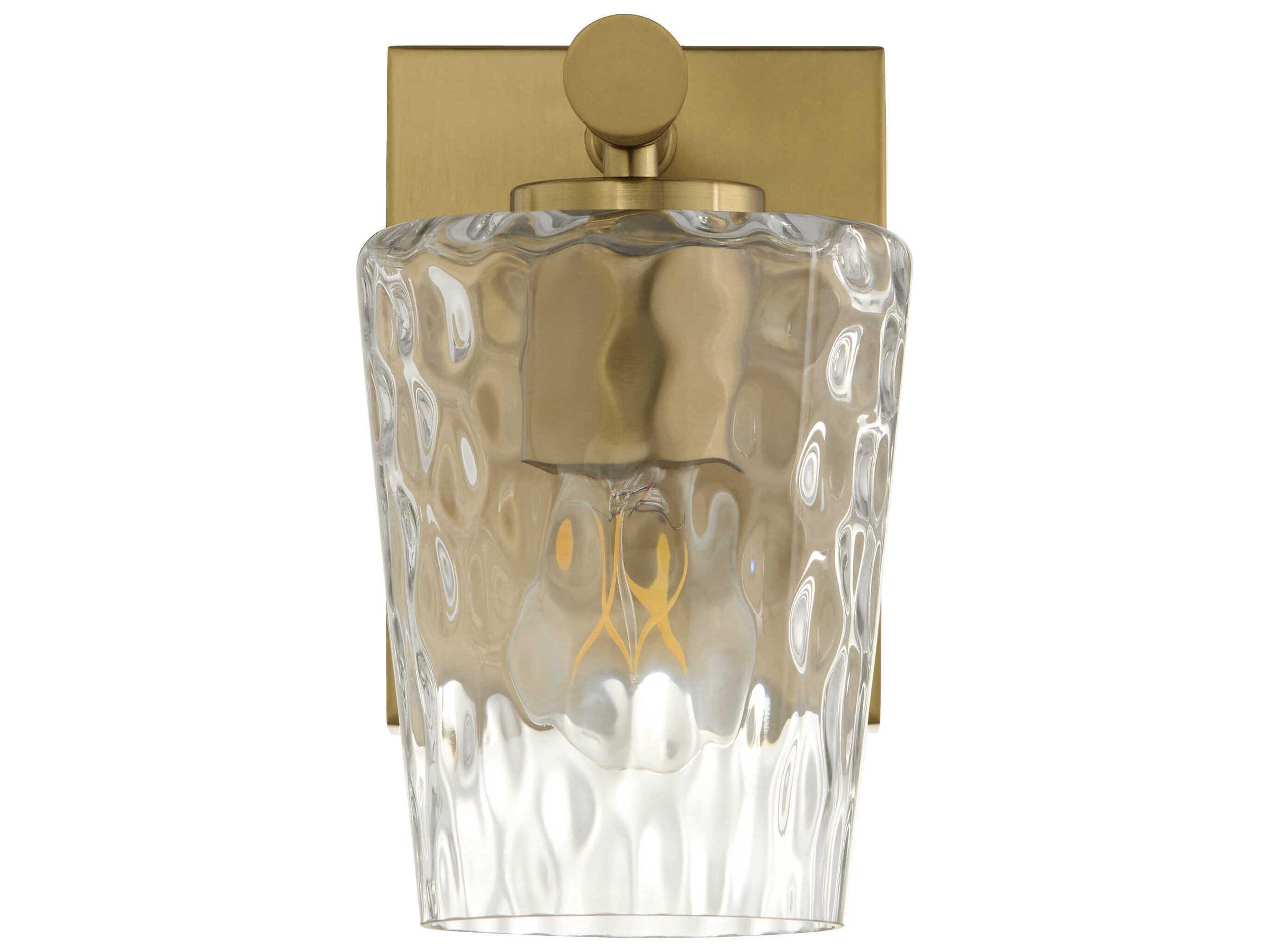 Quorum Goodwin 1-Light Aged Brass Wall Sconce