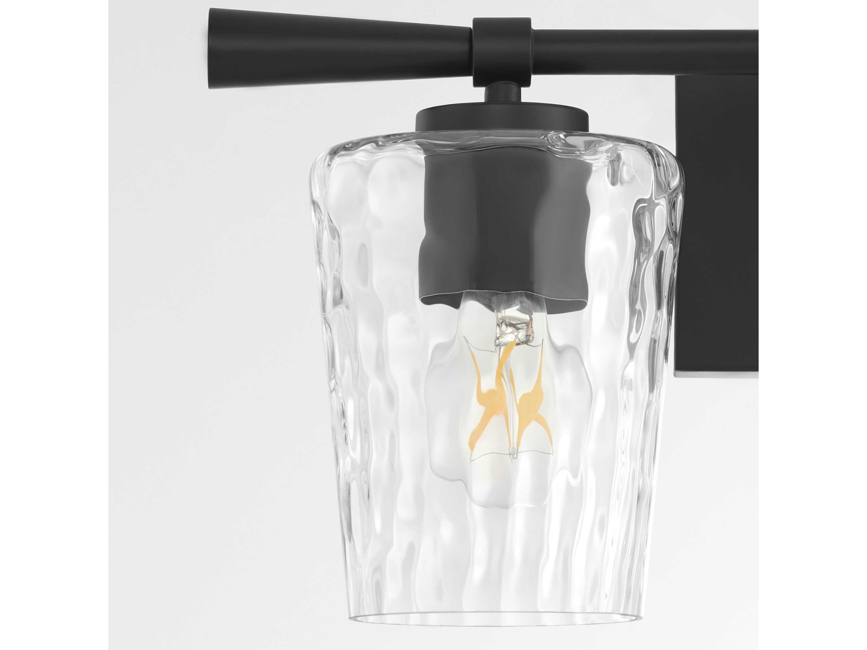 Quorum Goodwin 2-Light Matte Black Vanity Light