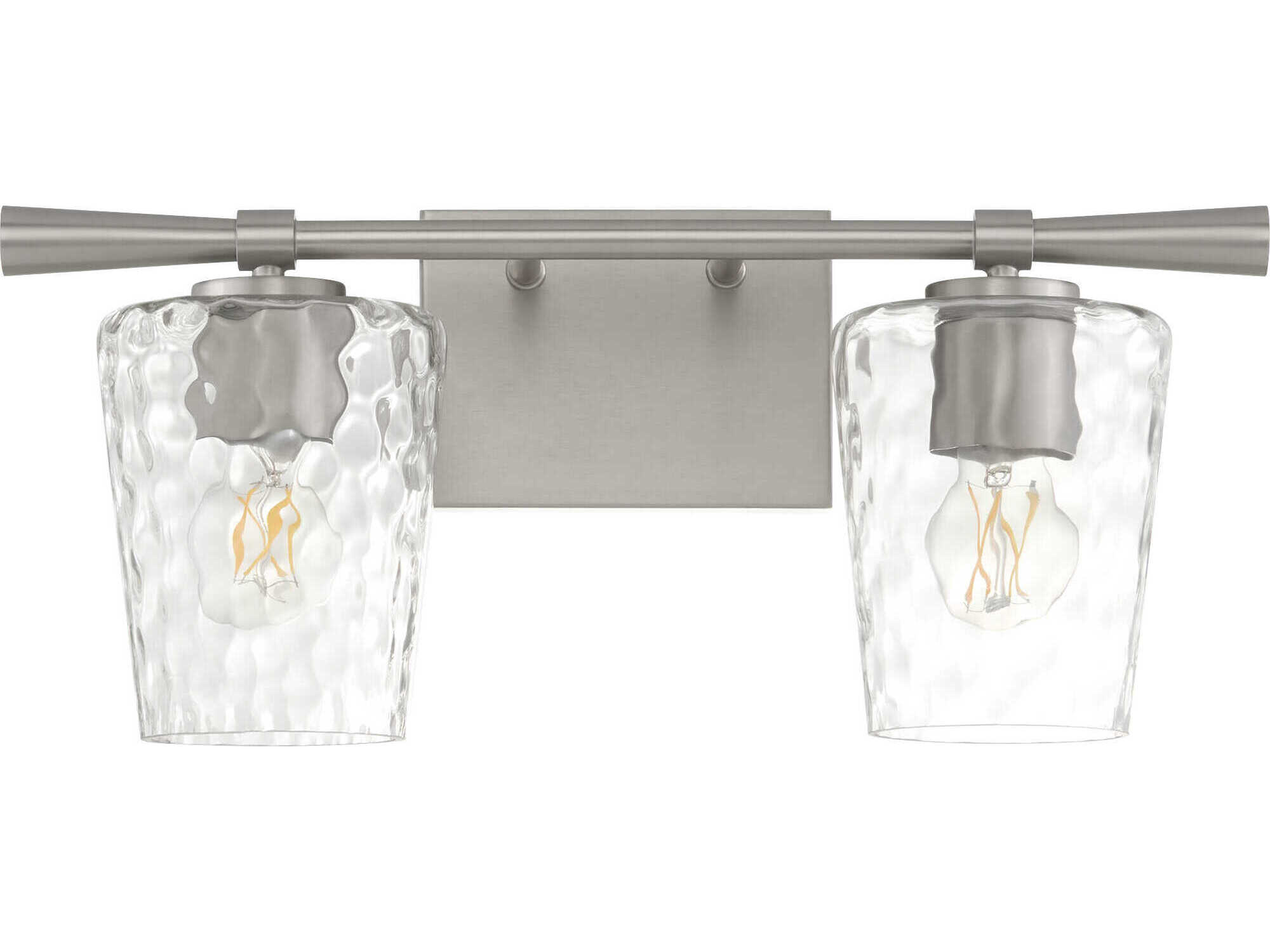 Quorum Goodwin 2-Light Satin Nickel Vanity Light