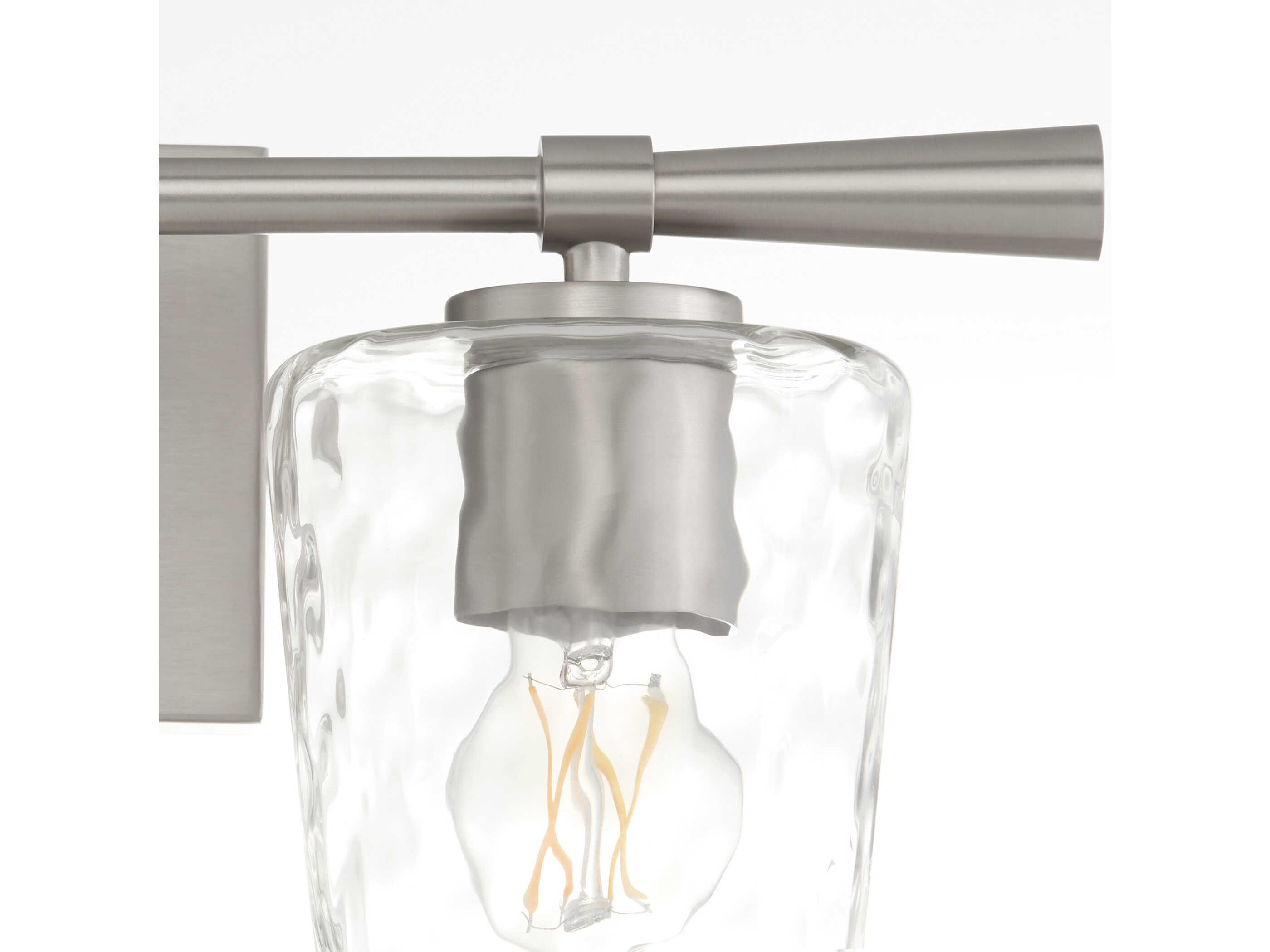 Quorum Goodwin 2-Light Satin Nickel Vanity Light