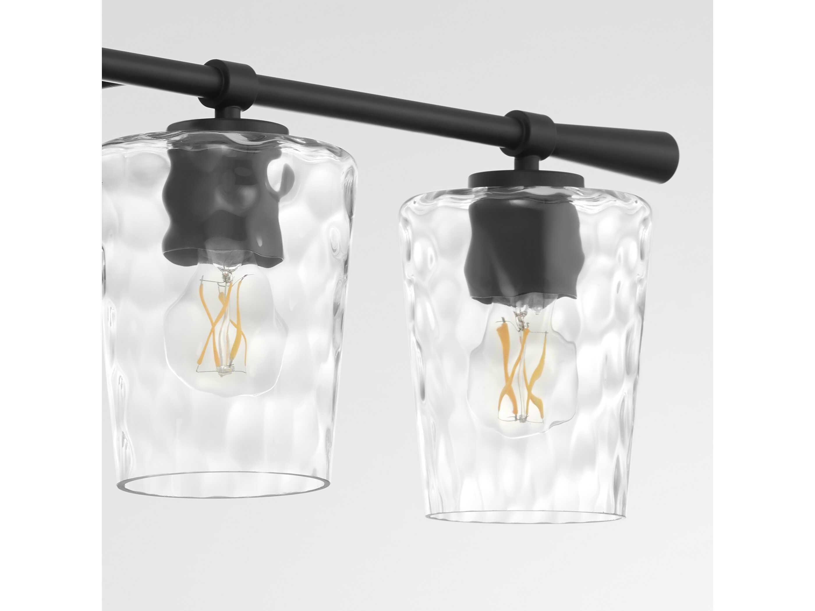 Quorum Goodwin 4-Light Matte Black Vanity Light