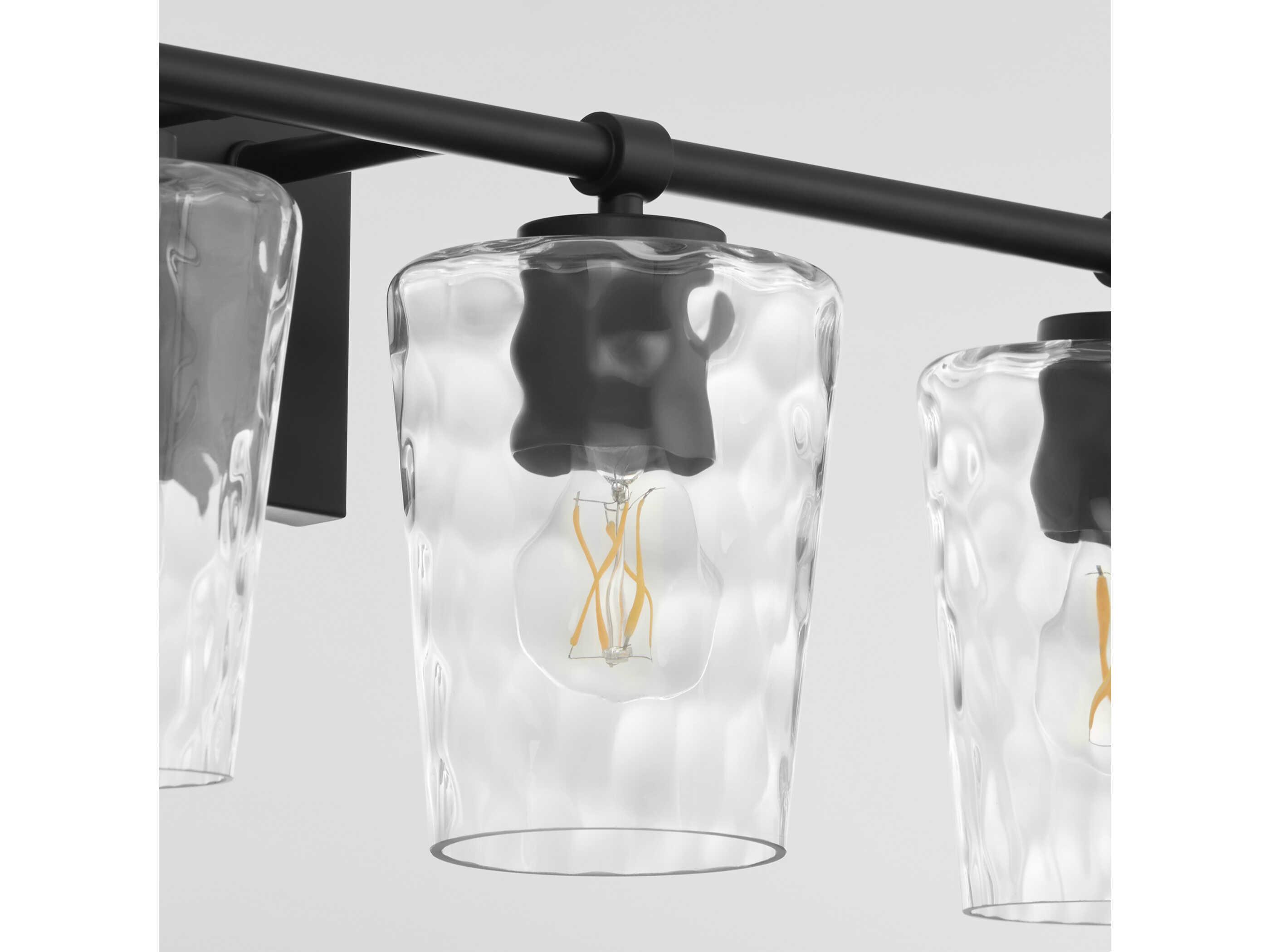 Quorum Goodwin 4-Light Matte Black Vanity Light